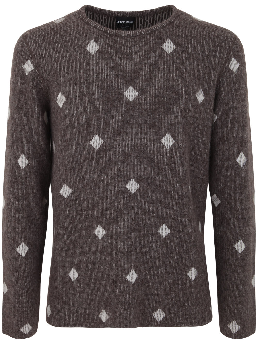 Shop Giorgio Armani Sweater In Fancy Iron