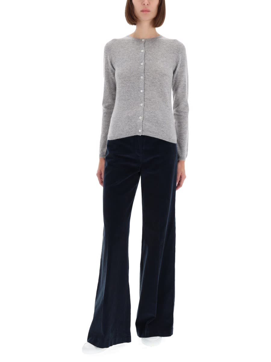 Aspesi Cashmere Cardigan In Gray