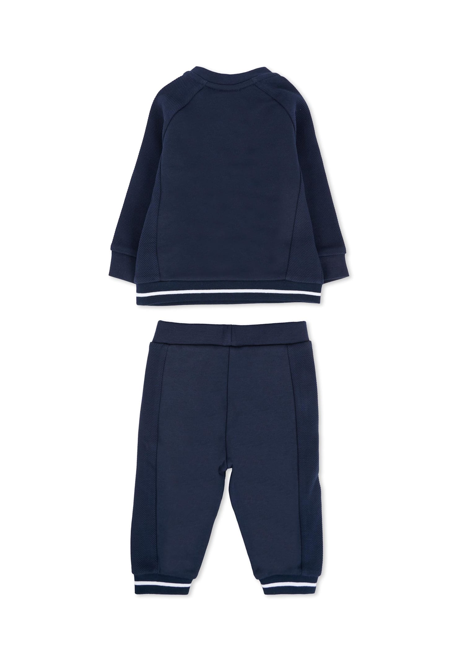 Hugo Boss Blue Suit For Baby Boy With Logo In Blue