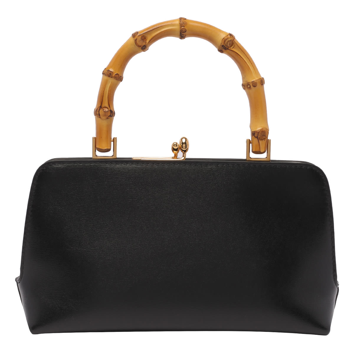 Shop Jil Sander Goji Bamboo Mini Handbag In Black