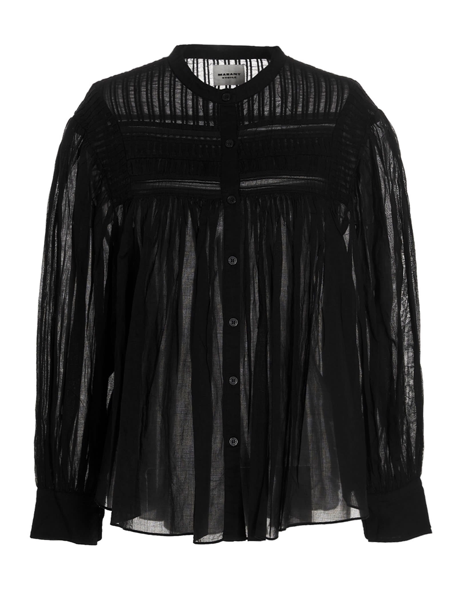 Shop Marant Etoile Plalia Shirt In Black