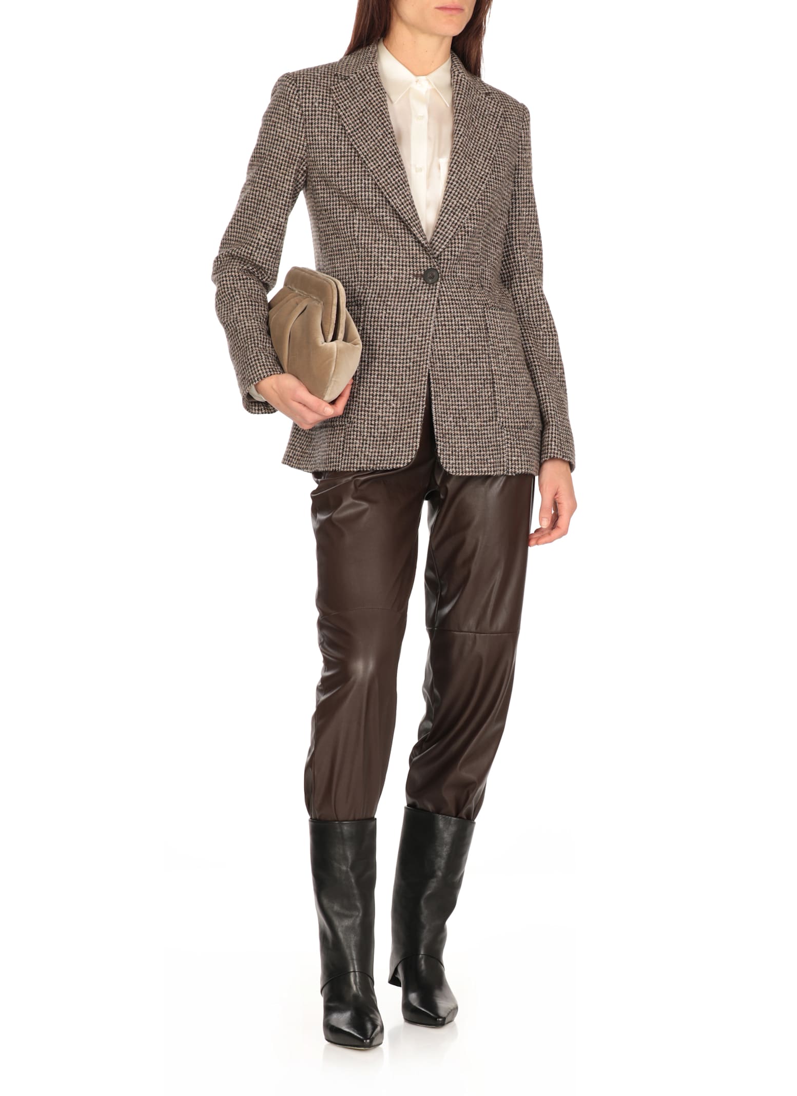 Shop Antonelli Grua Blazer In Brown