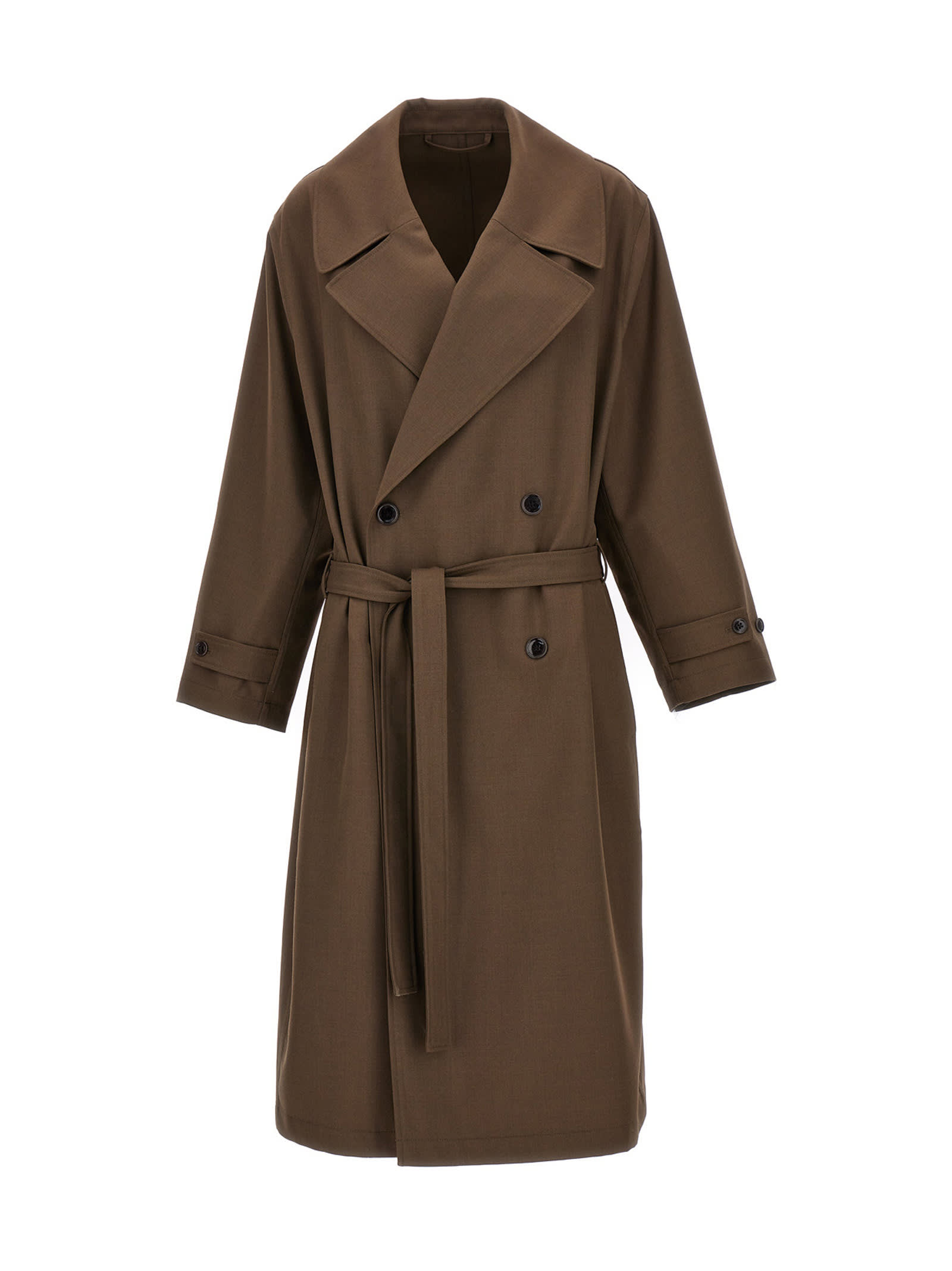 LEMAIRE DOUBLE-BREASTED TRENCH COAT