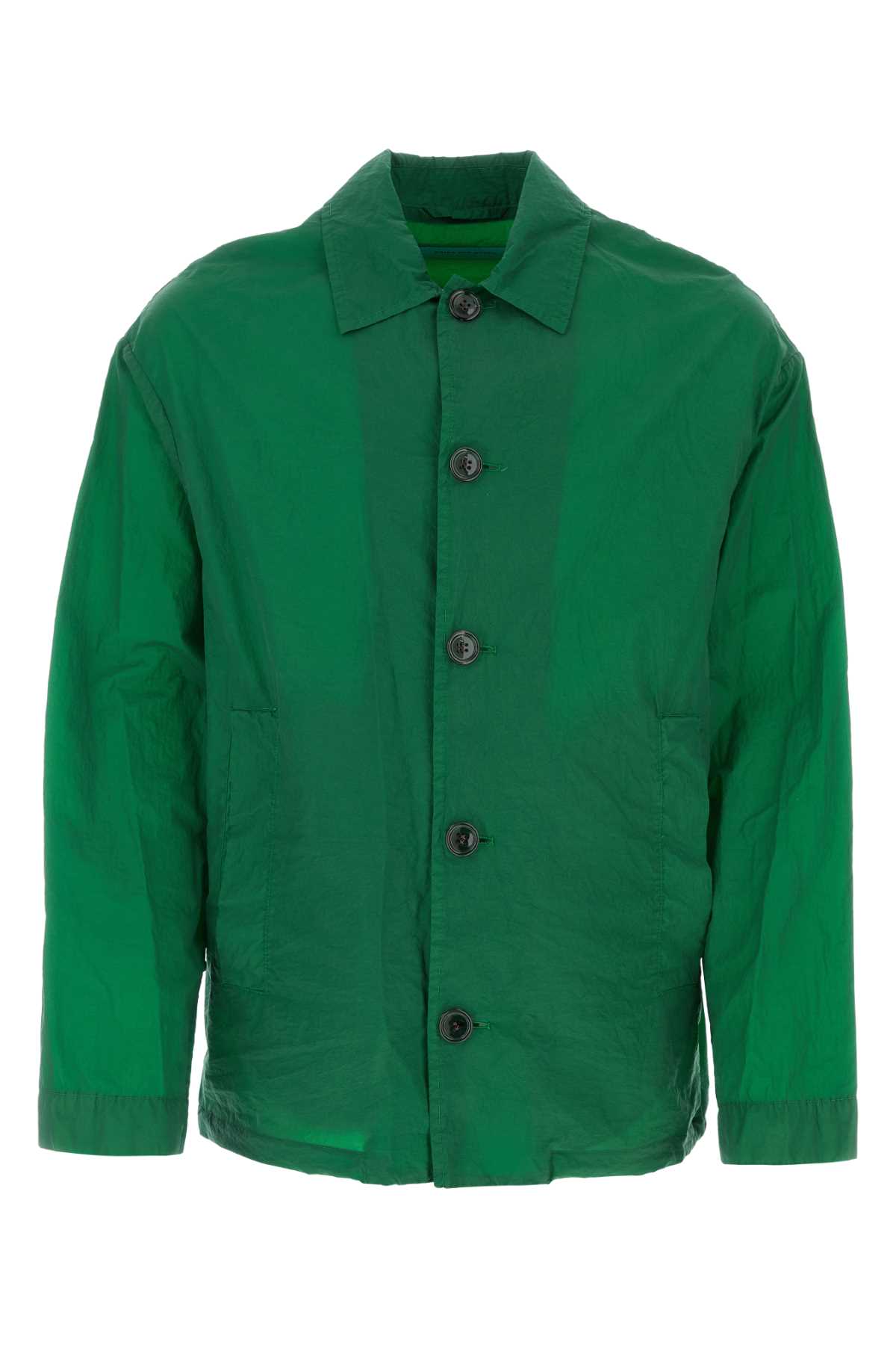 Grass Green Coated Denim Vormac Jacket