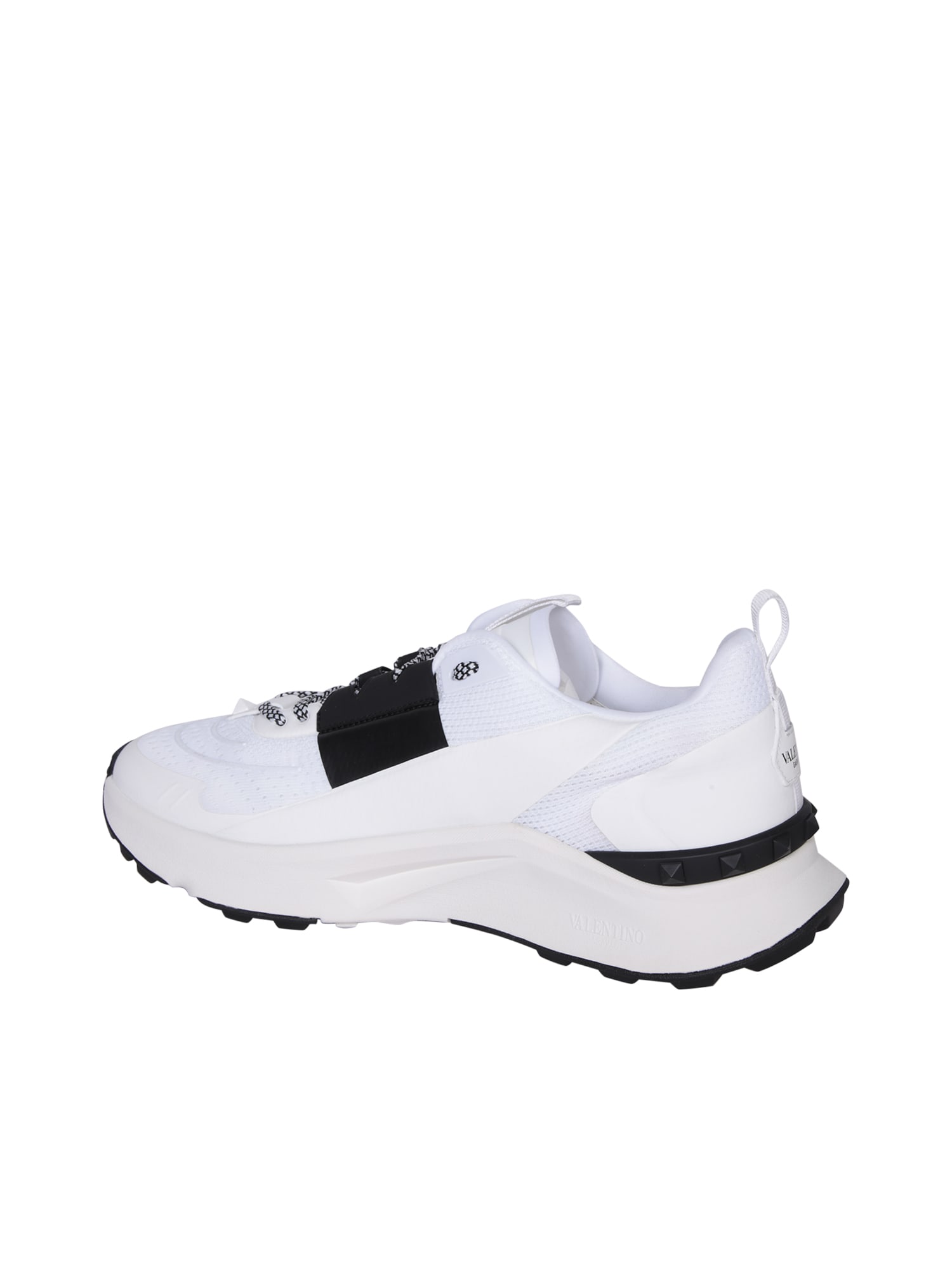 Shop Valentino Sneakers Black/white