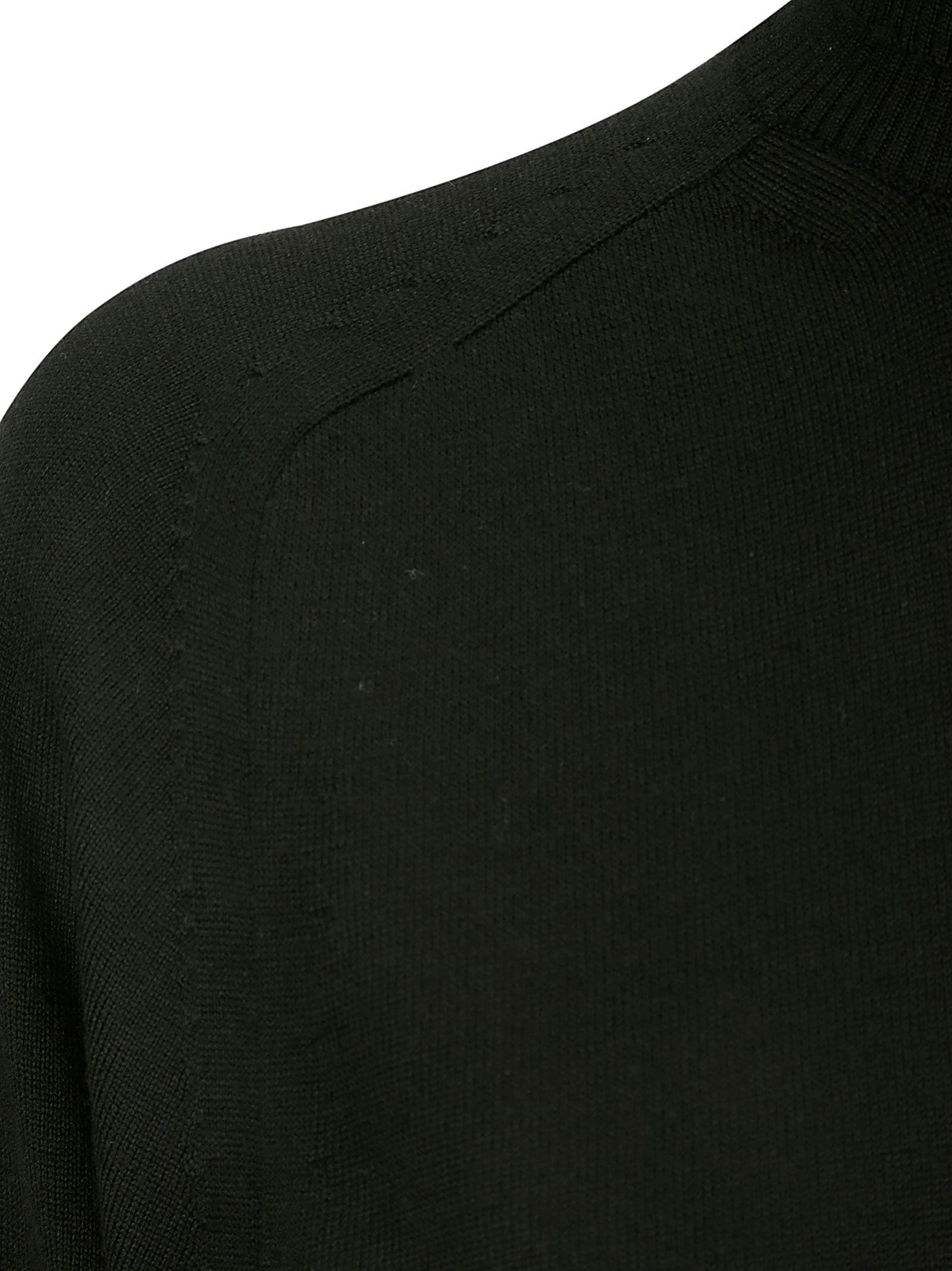 Sportmax High Neck Long-sleeved Jumper In Nero