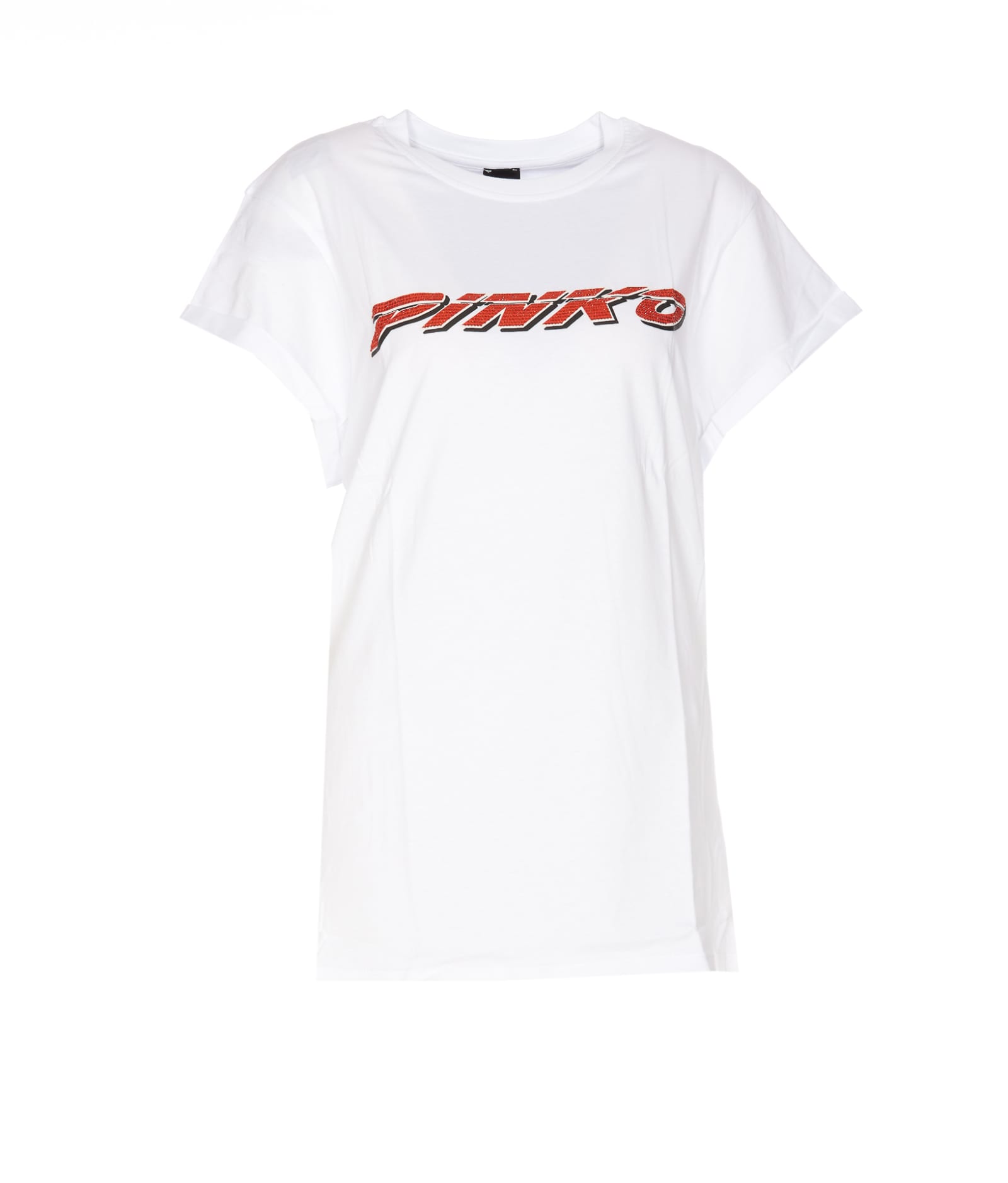 Shop Pinko Telesto T-shirt In White