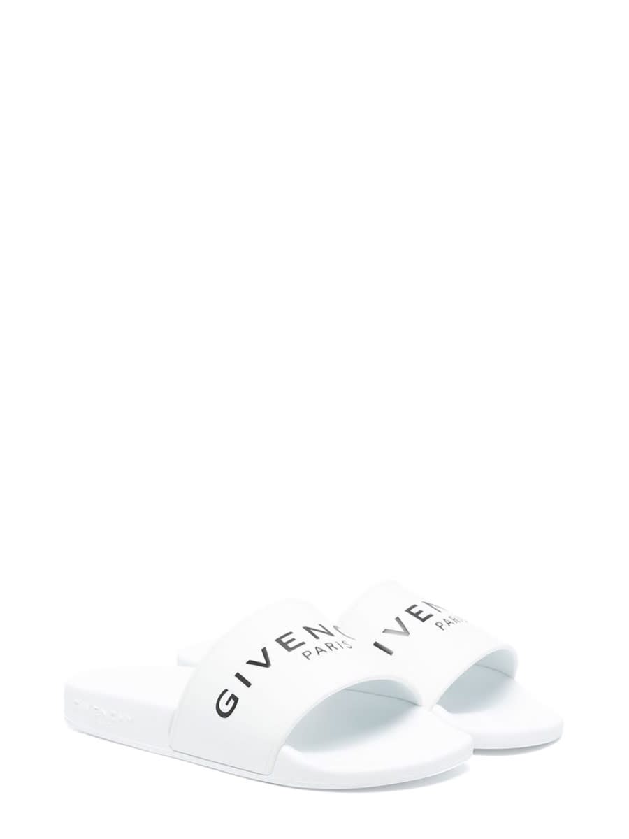 GIVENCHY RUBBER LOGO SLIPPERS 