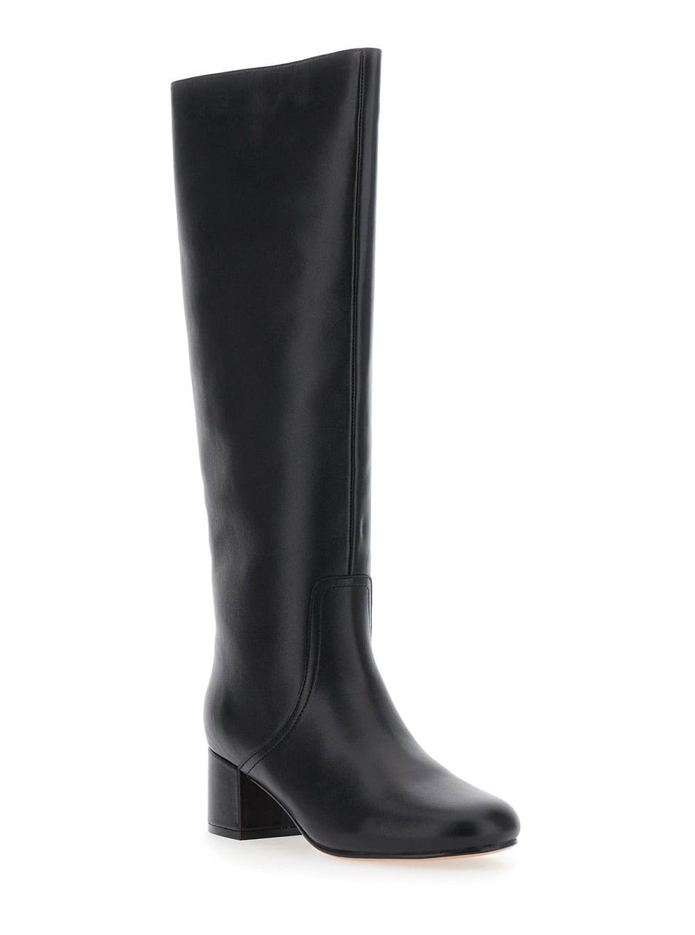 Twinset Knee-high Block-heel Boots In Black