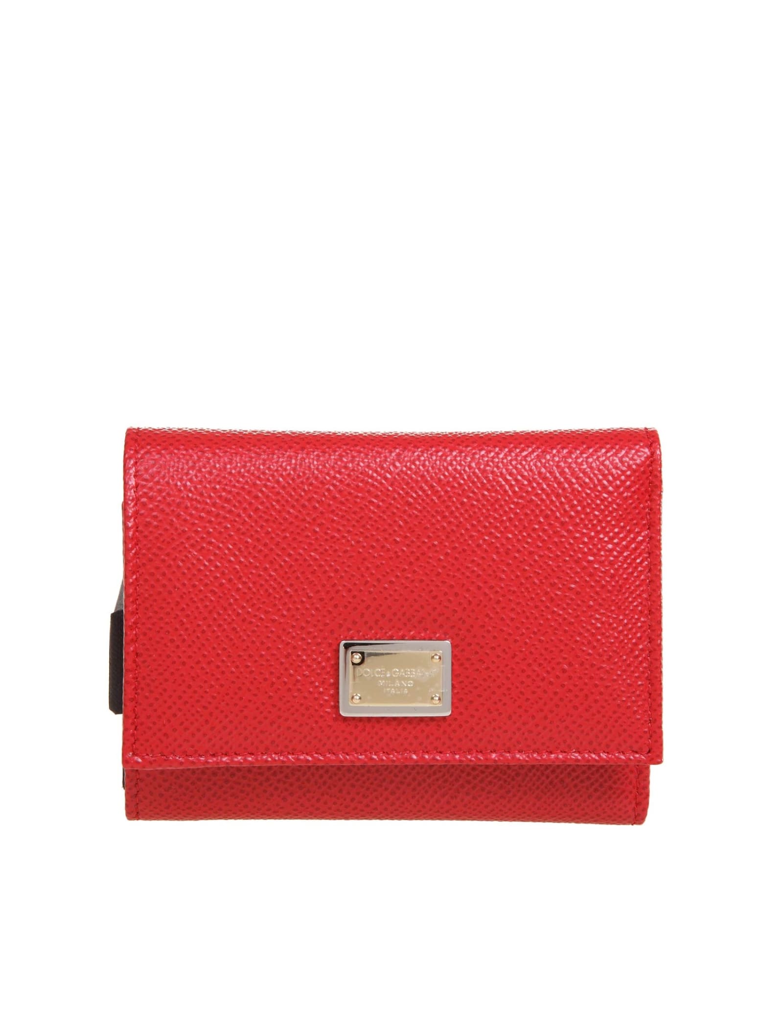 Dolce & Gabbana Leather Wallet With Dg Logo