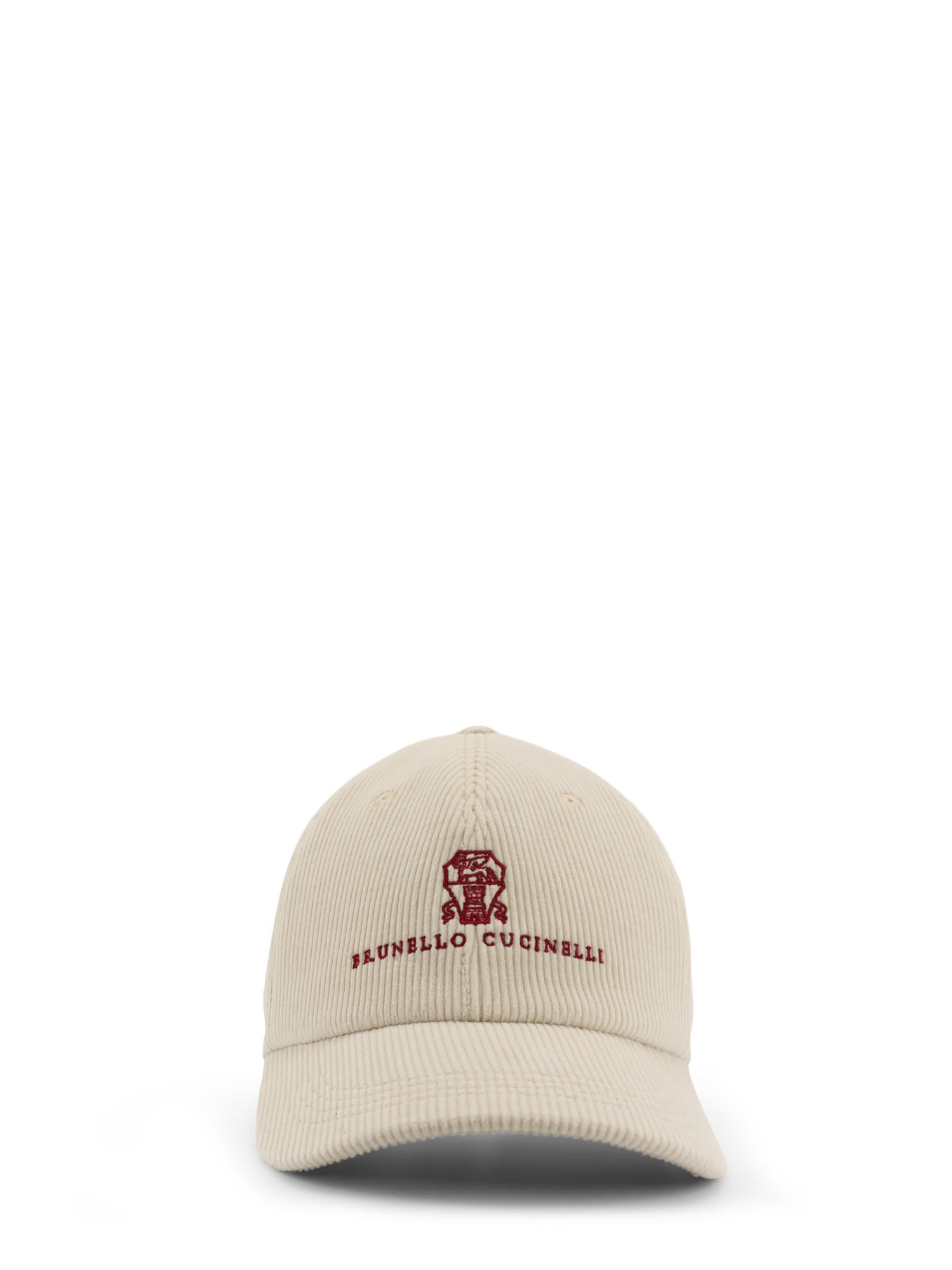 Brunello Cucinelli Men Corduroy Baseball Hat In Neutral