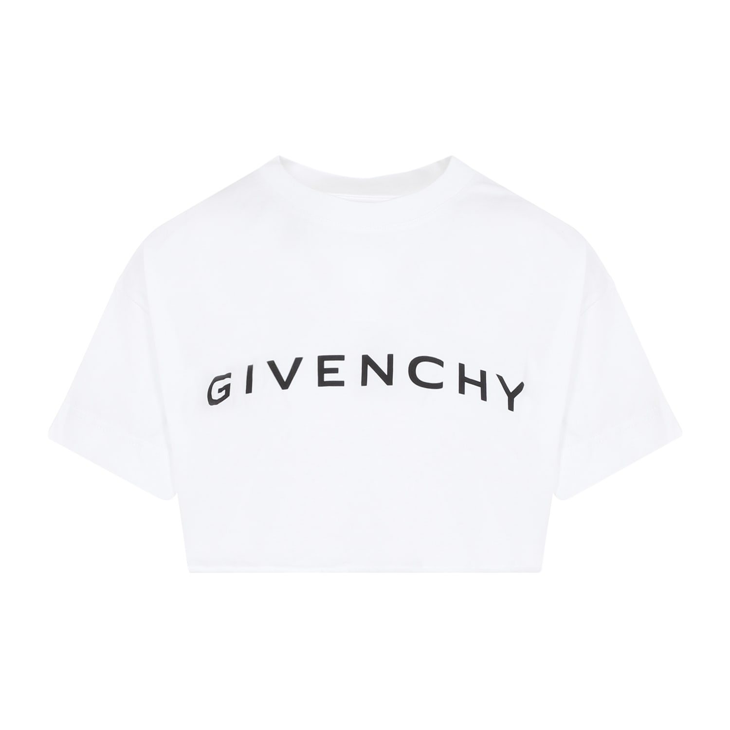 Shop Givenchy Cropped T-shirt In White