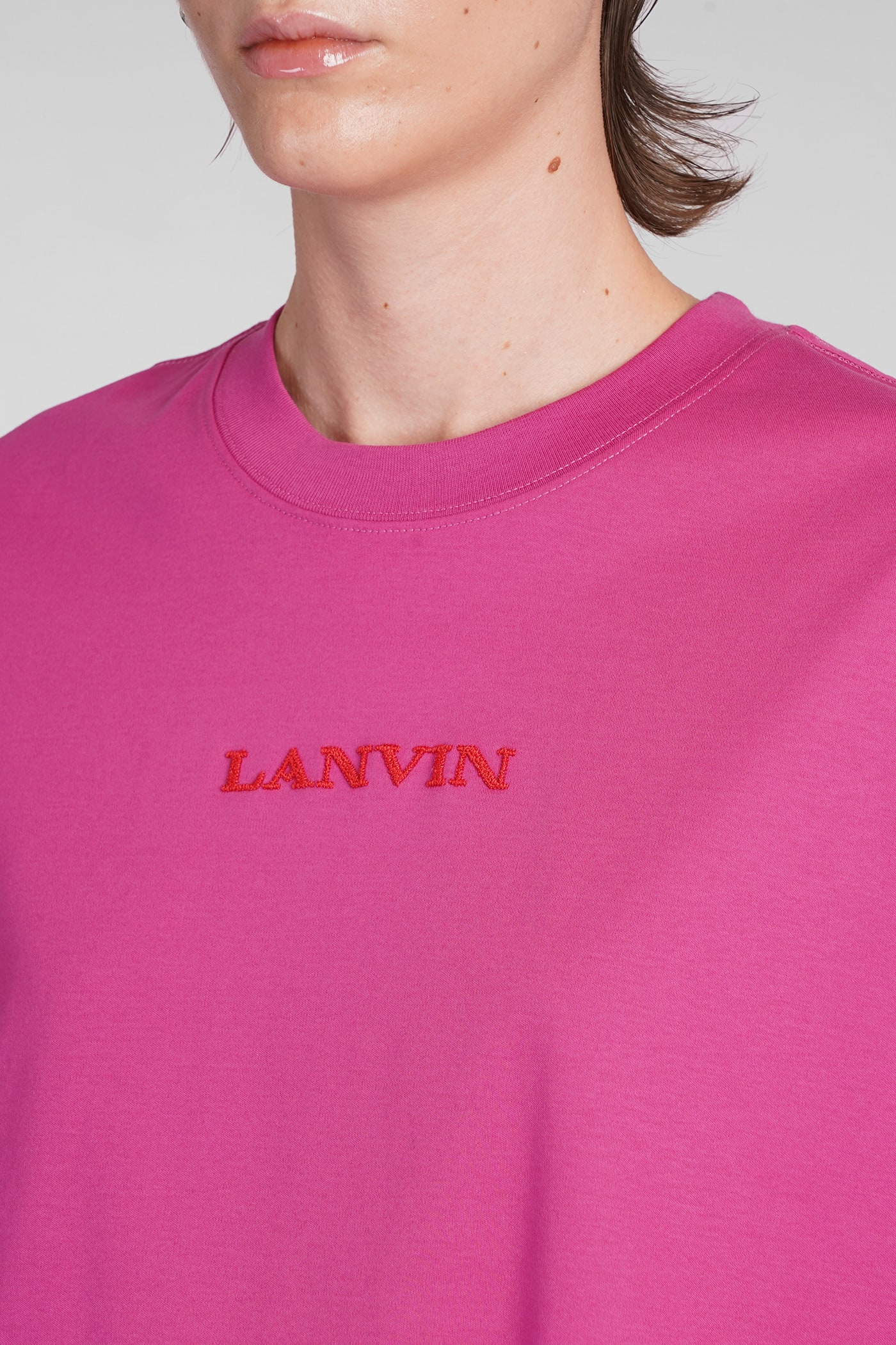 Shop Lanvin T-shirt In Fuxia Cotton