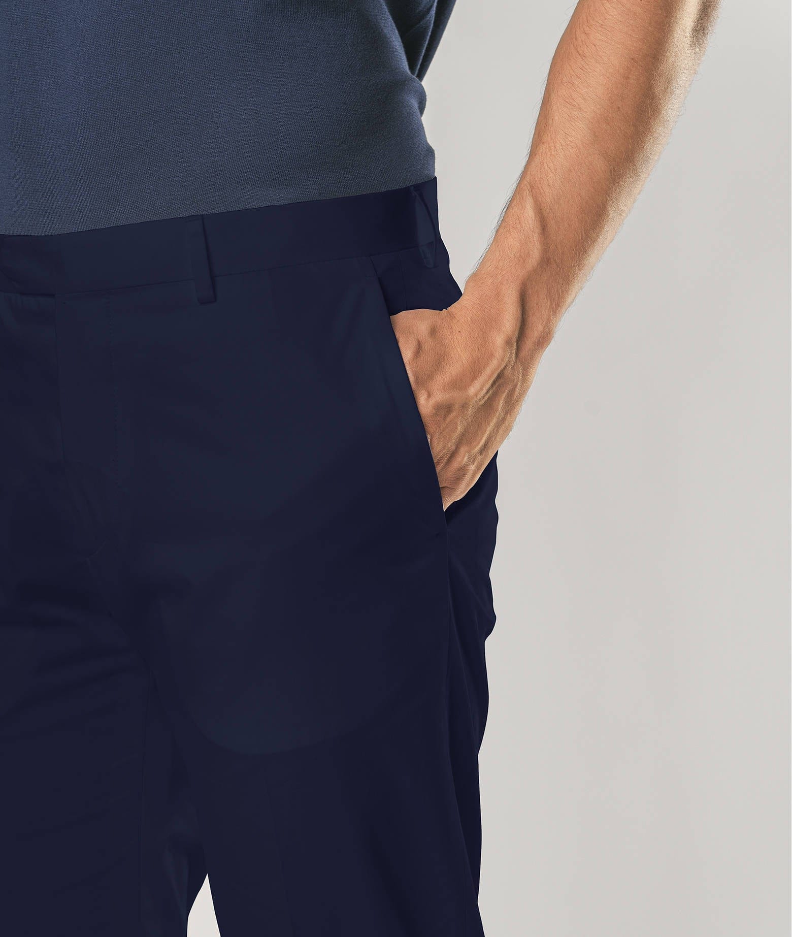 Larusmiani Trousers Howard Pants In Blue