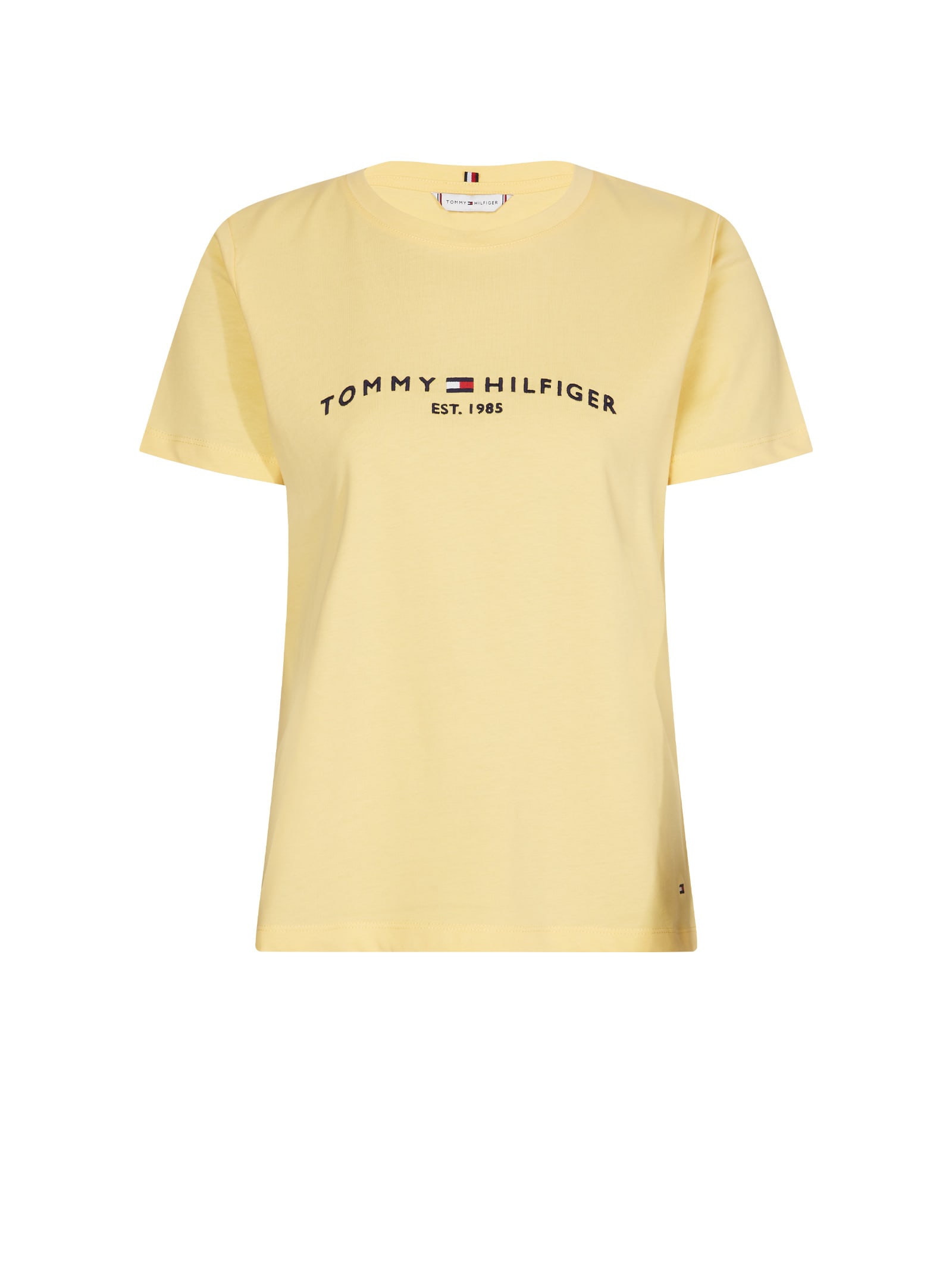 tommy hilfiger yellow crew neck