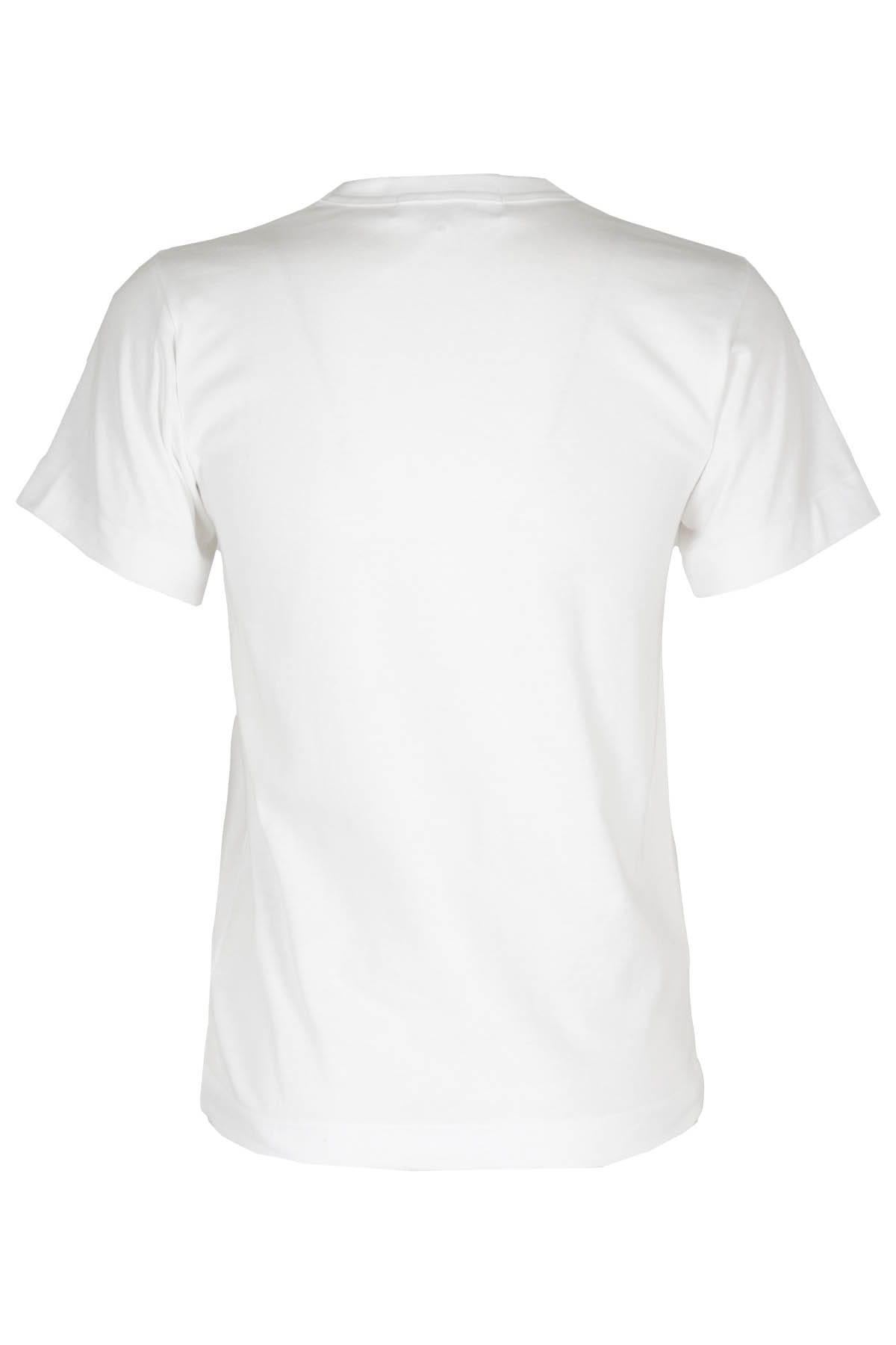 Shop Comme Des Garçons Play T Shirt In White Black