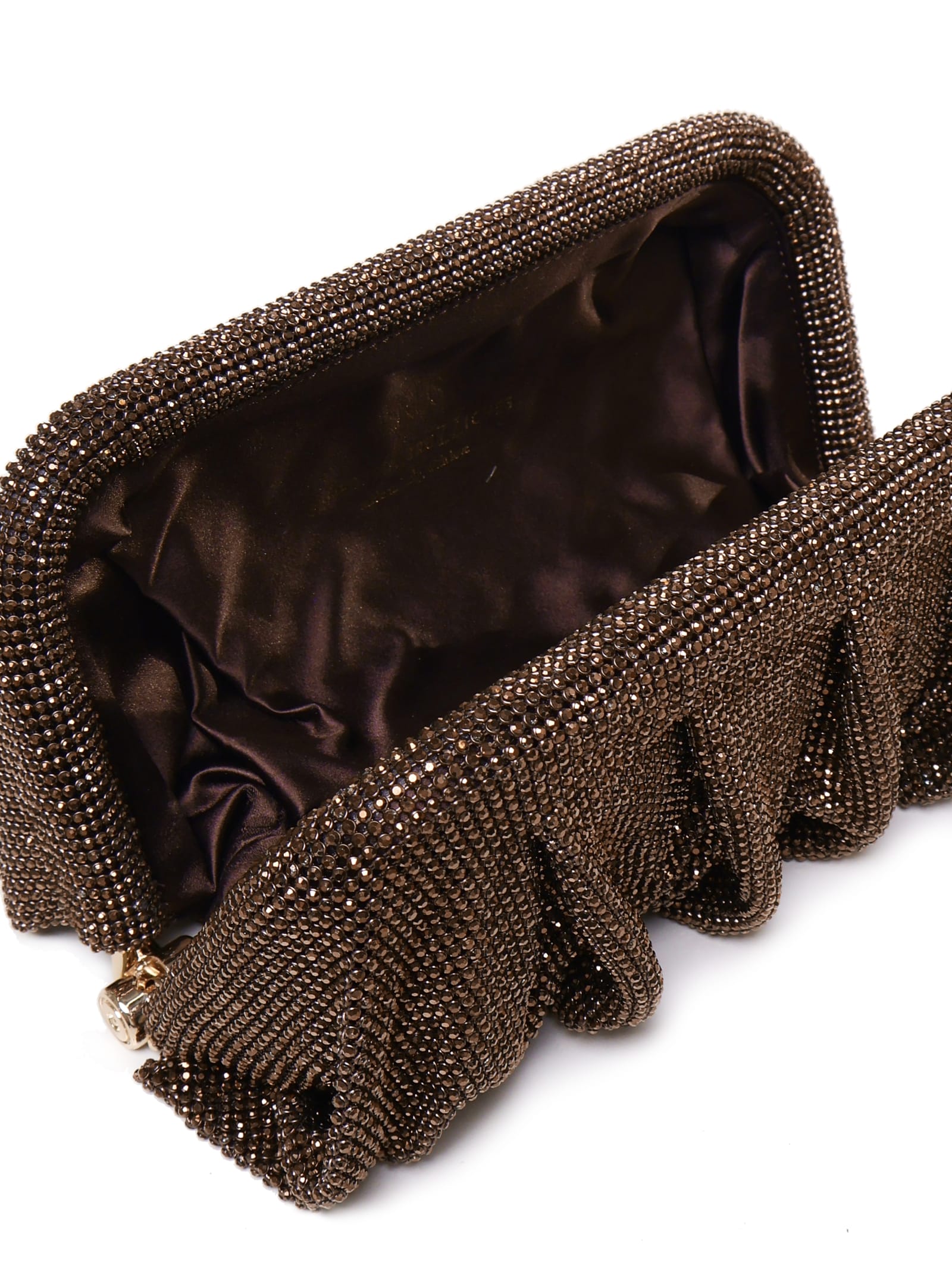 Shop Benedetta Bruzziches Pochette Venus In Brown