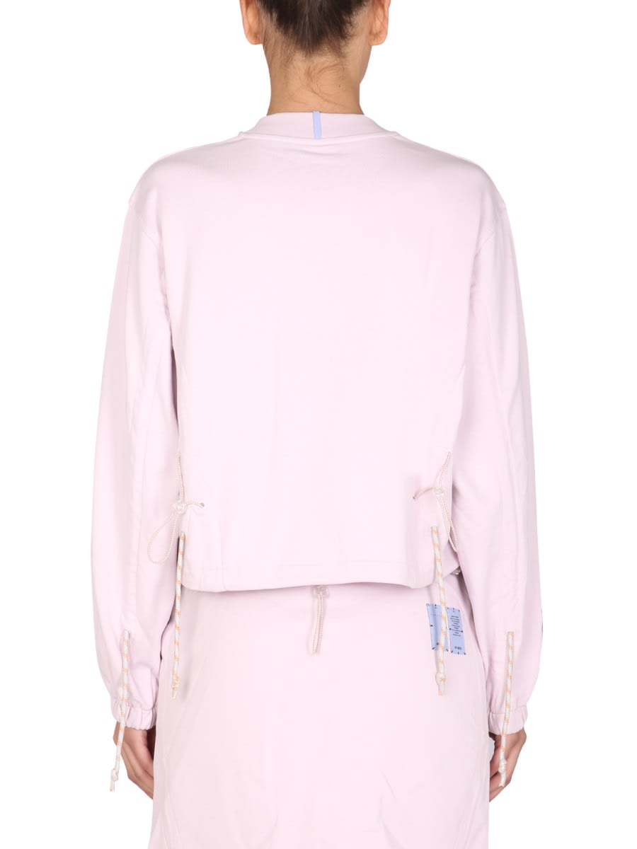 Shop Mcq By Alexander Mcqueen Drawcord Sweatshirt In Lilac