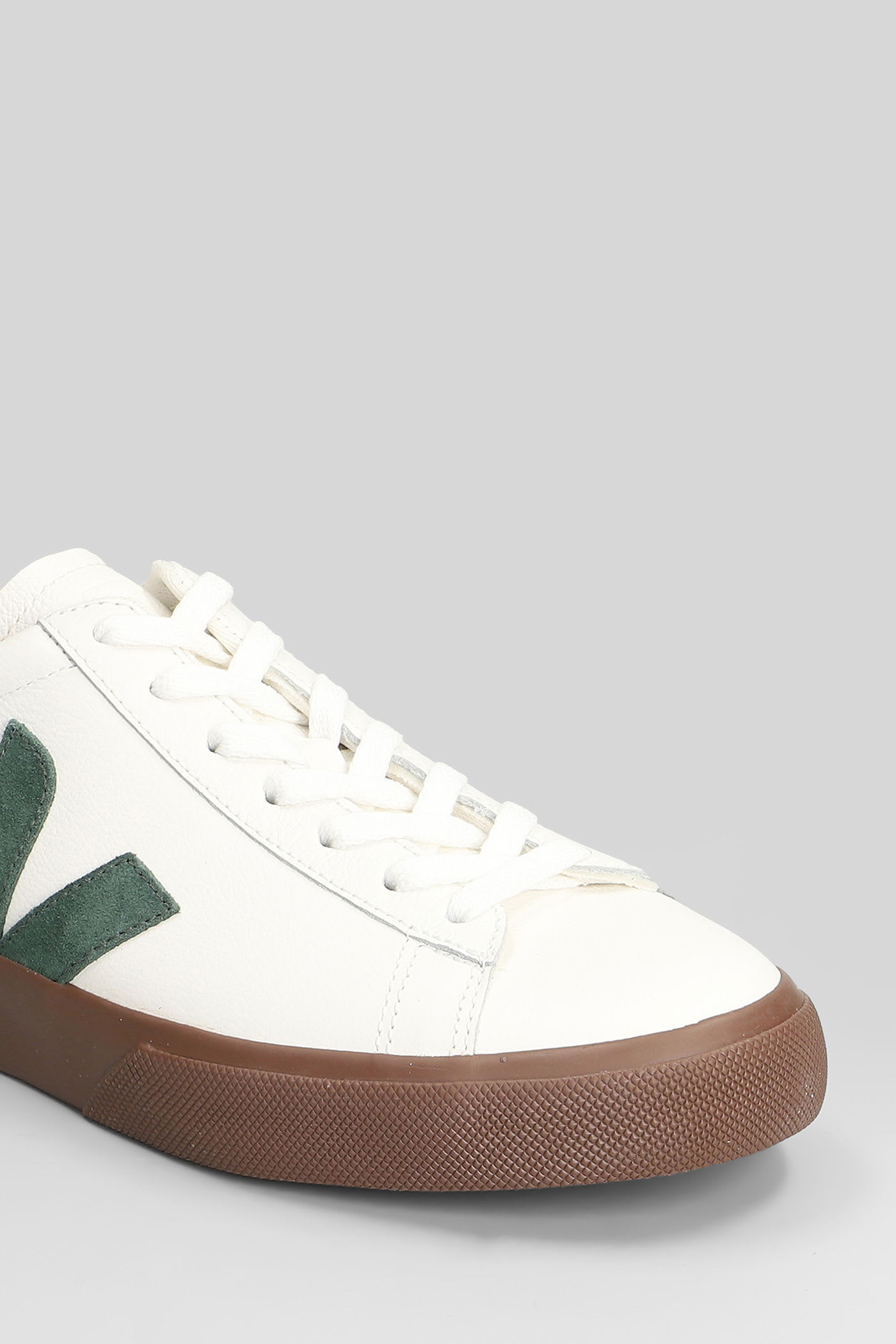 Veja Campo Sneakers In White Leather In Multi