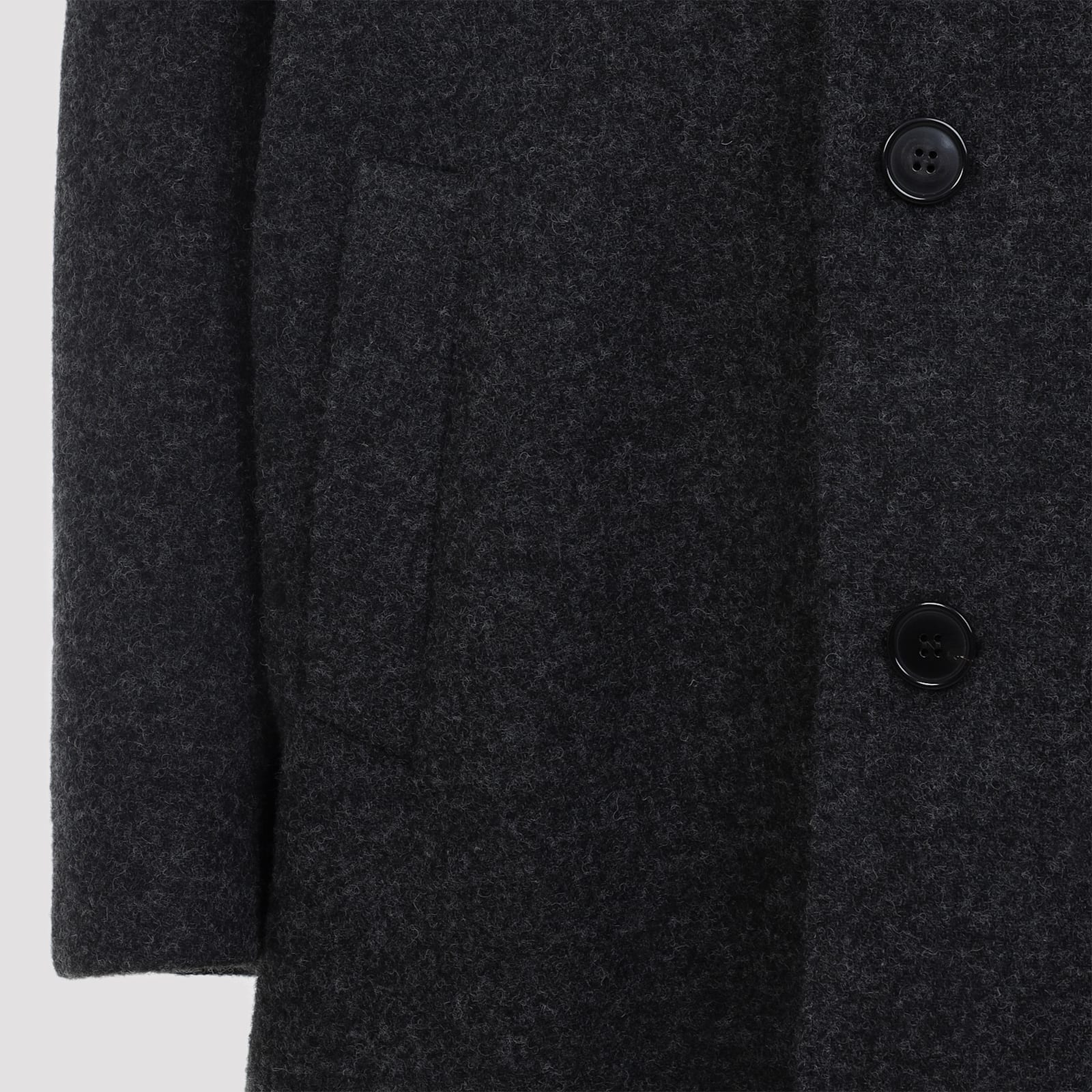 Maison Margiela Tailored Coat With Notched Lapel And Back Vent In Gray
