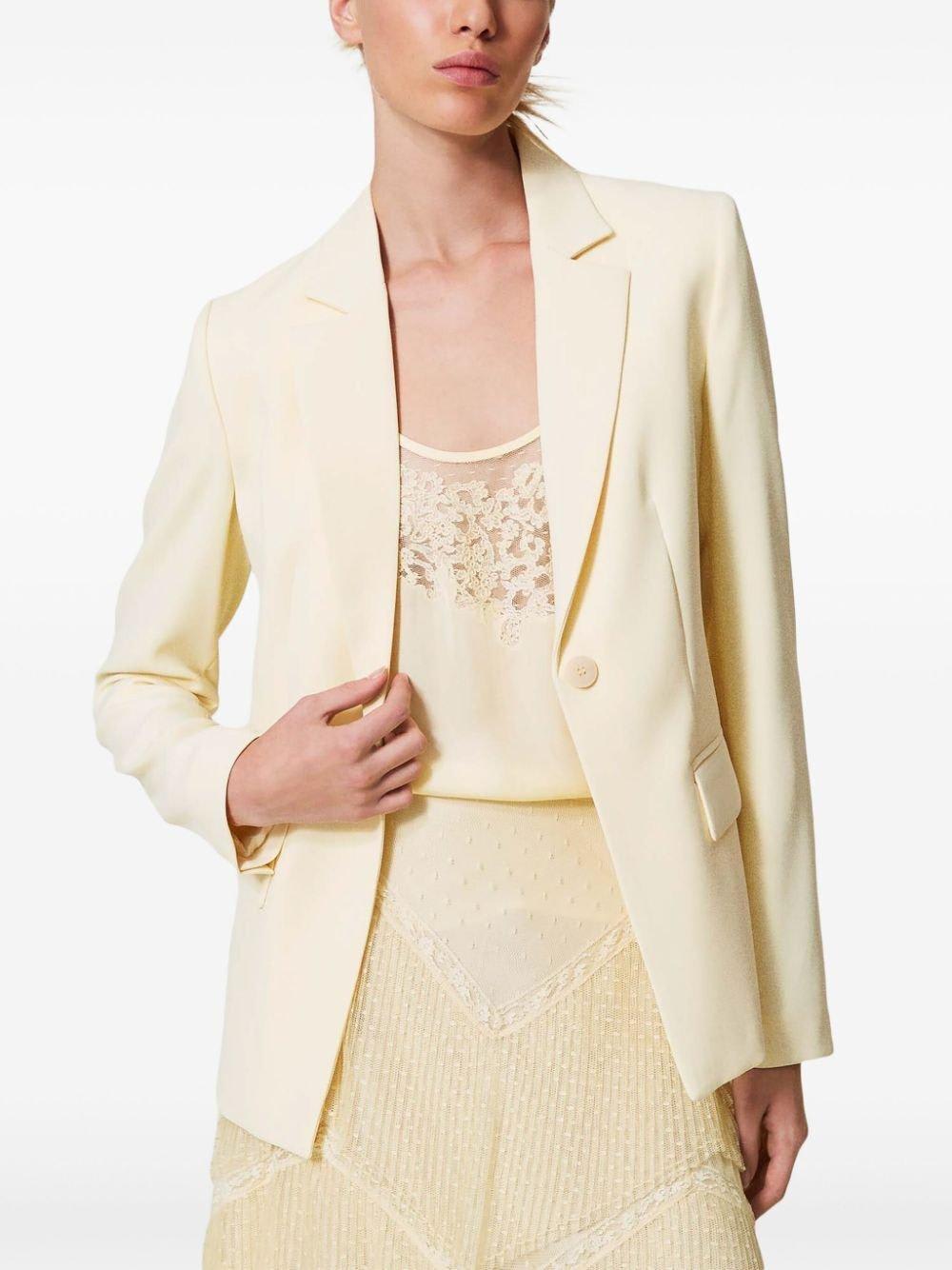 TWINSET SINGLE BUTTON BLAZER JACKET