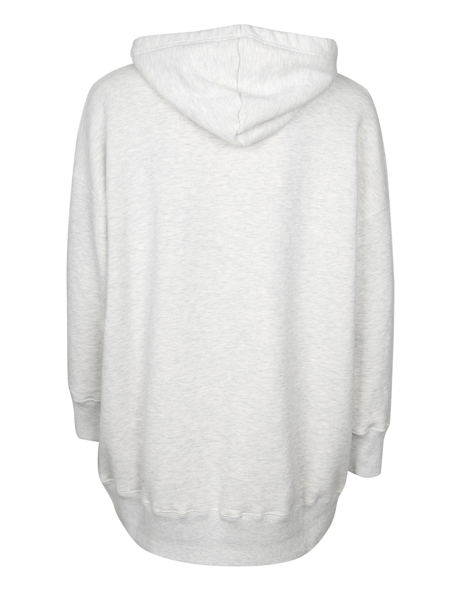 Shop Autry Cotton Hoodie Sweatshirt With Logo In Melange