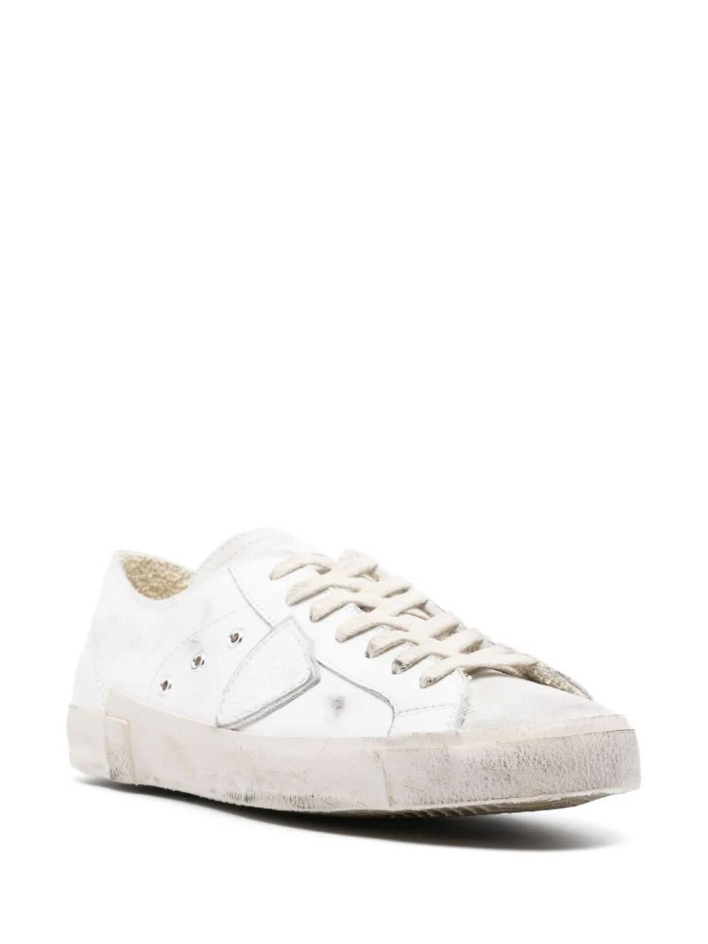 Shop Philippe Model Prsx Low Sneakers - White