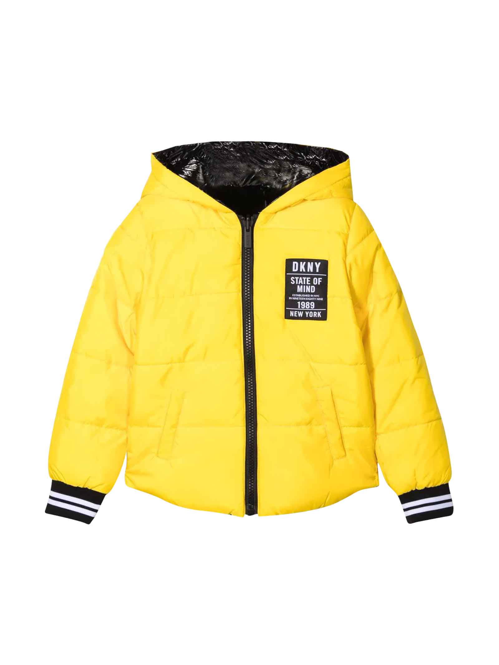 DKNY Unisex Yellow Down Jacket