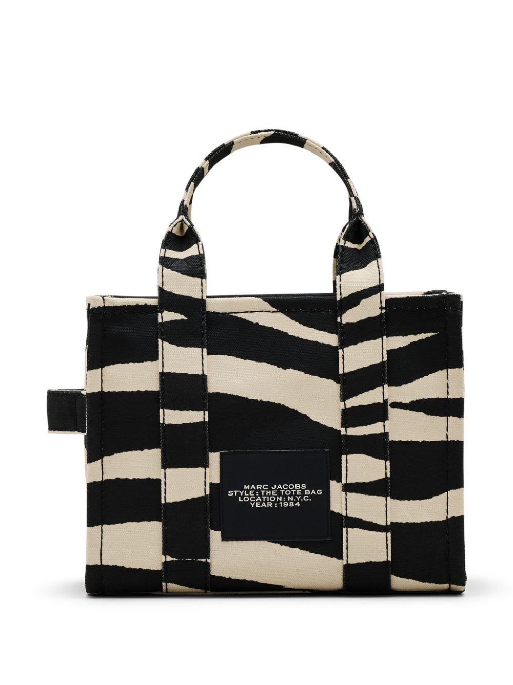 Shop Marc Jacobs The Small Tote In Black White