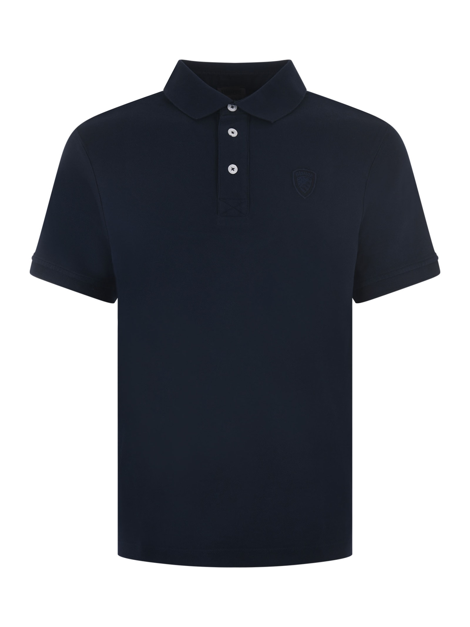 Shop Blauer Polo Shirt In Blue