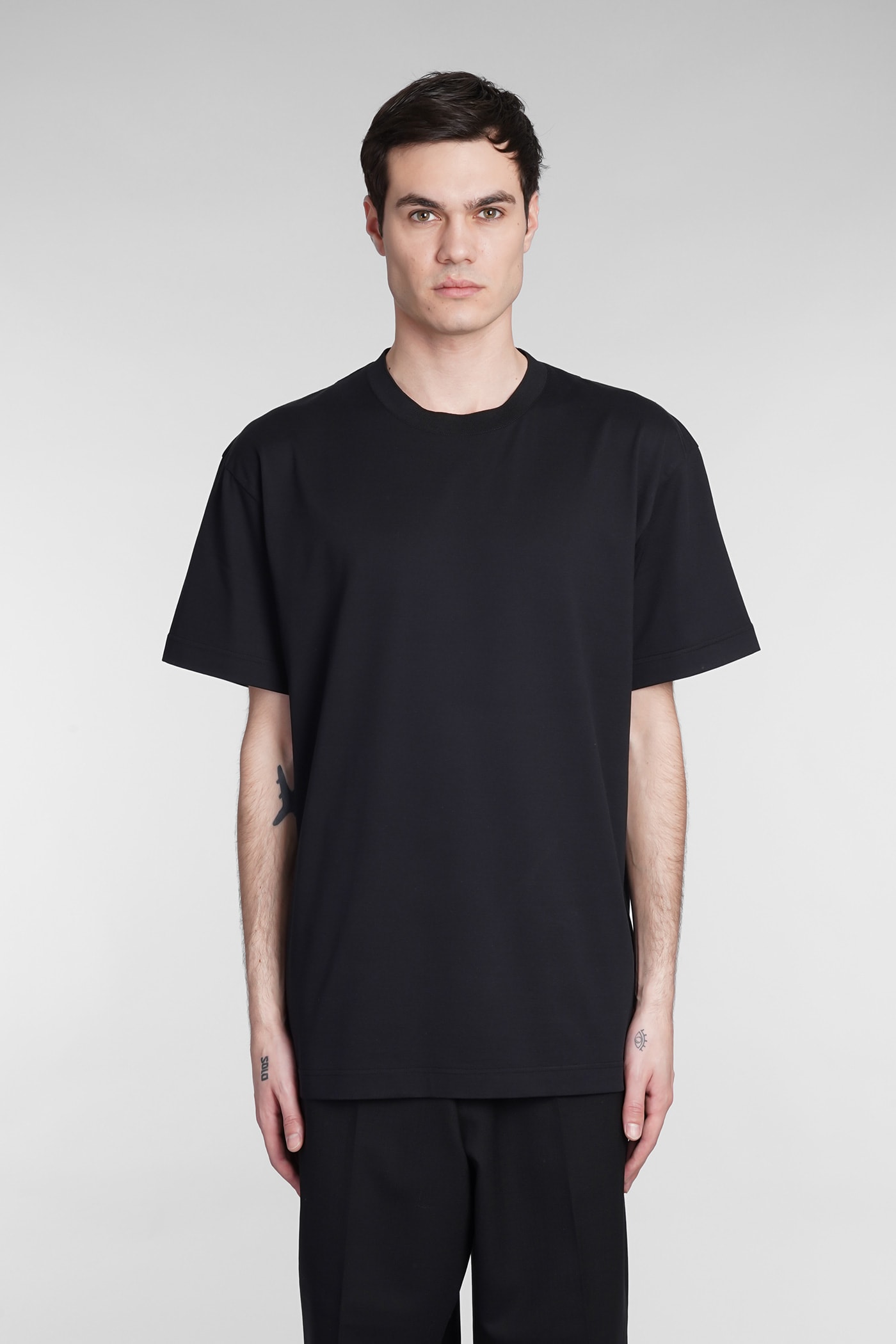 MISSONI T-SHIRT IN BLACK COTTON