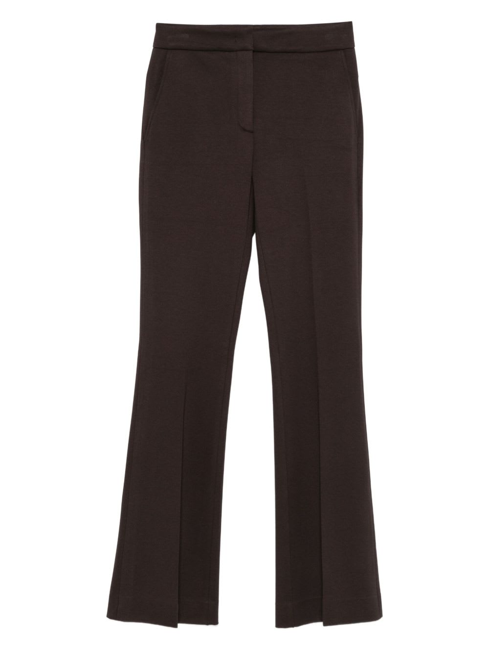 Via Masini 80 Side-pocket Straight-hem Trousers In Black