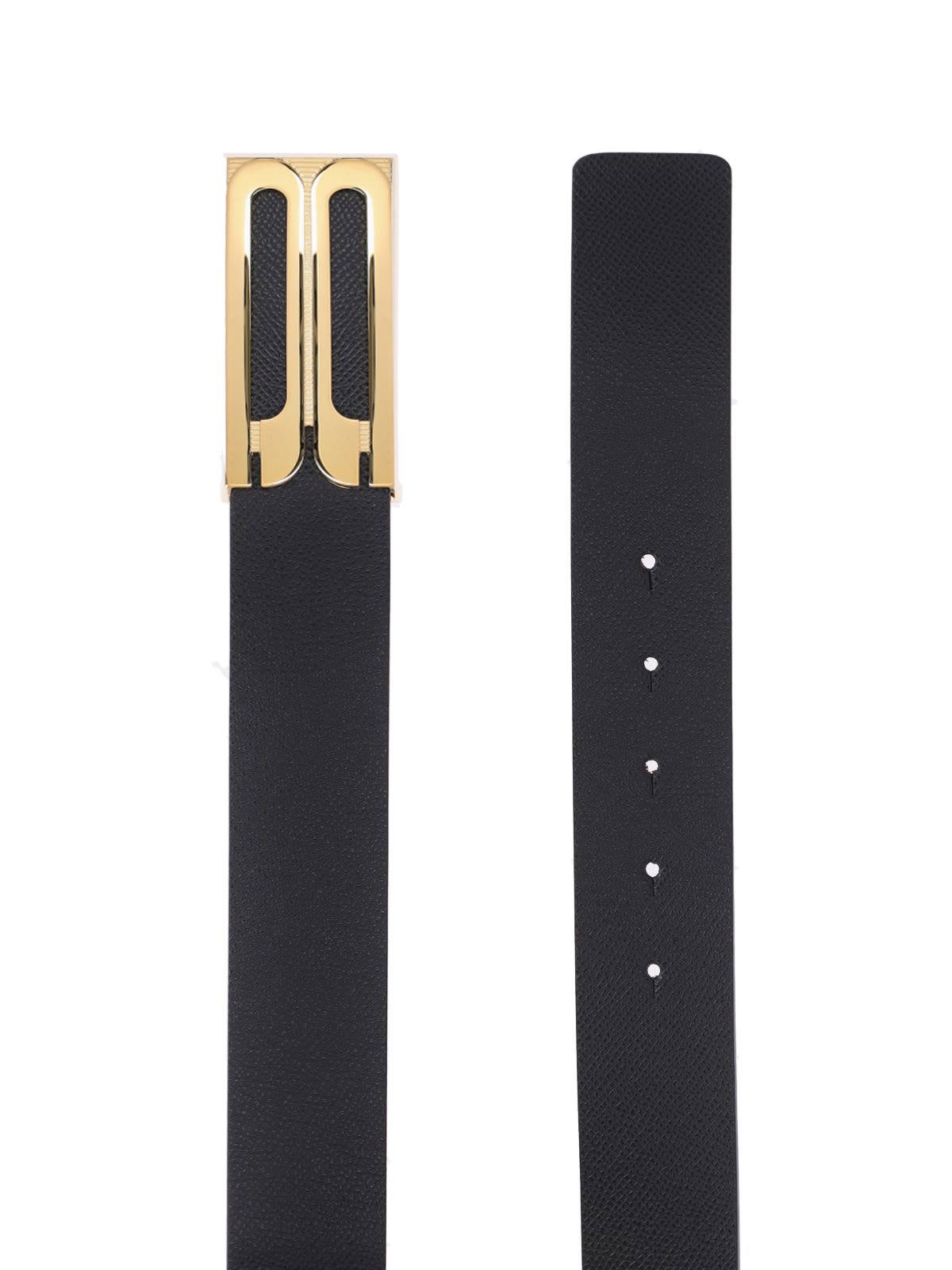 Shop Victoria Beckham Jumbo Frame Belt In Black