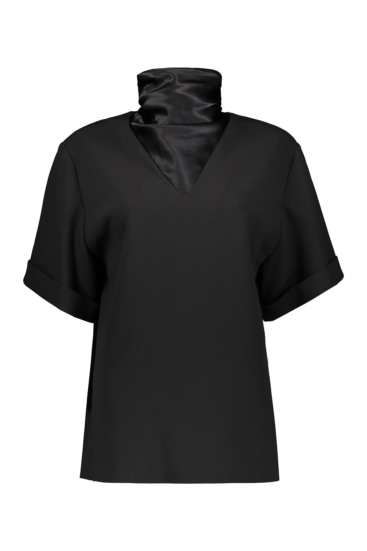 Shop Ellery Viscose Top In Black