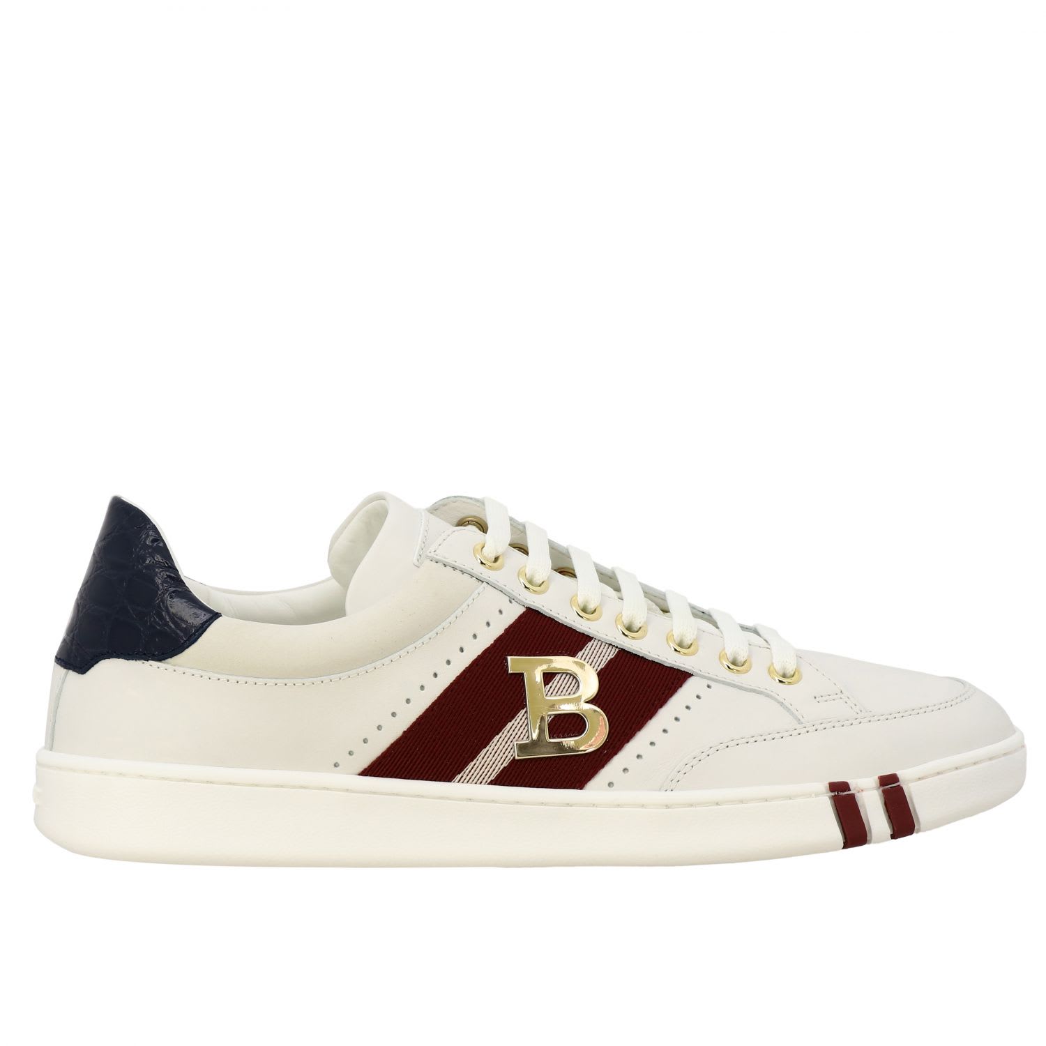BALLY SNEAKERS IN SUEDE LEATHER AND CANVAS WITH METALLIC LOGO,11203287
