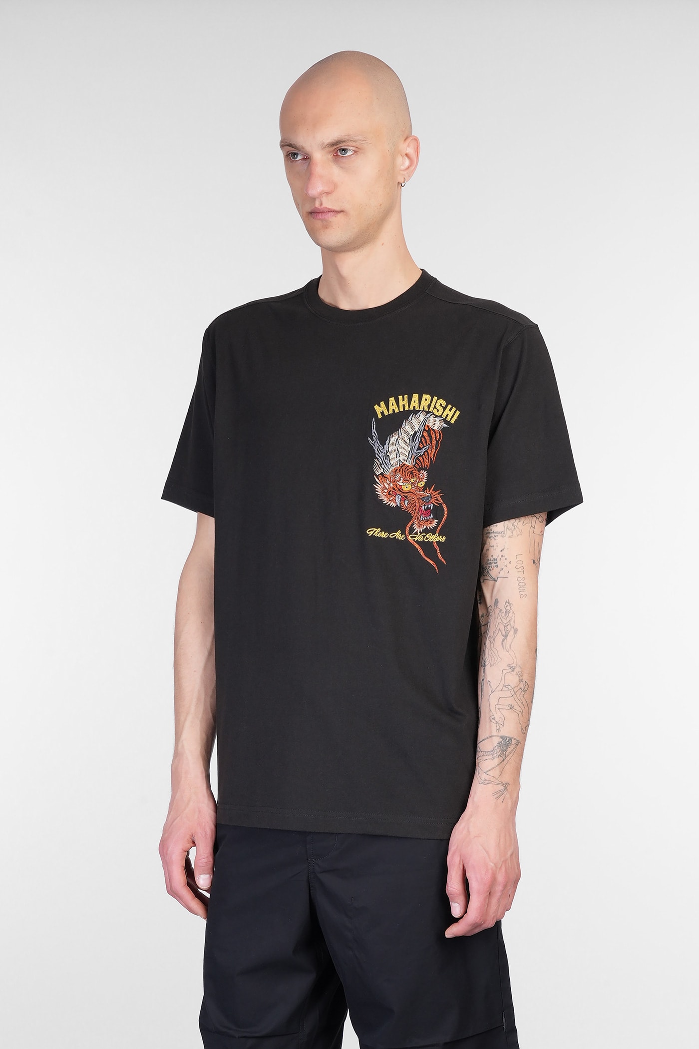 Maharishi T-shirt In Black Cotton