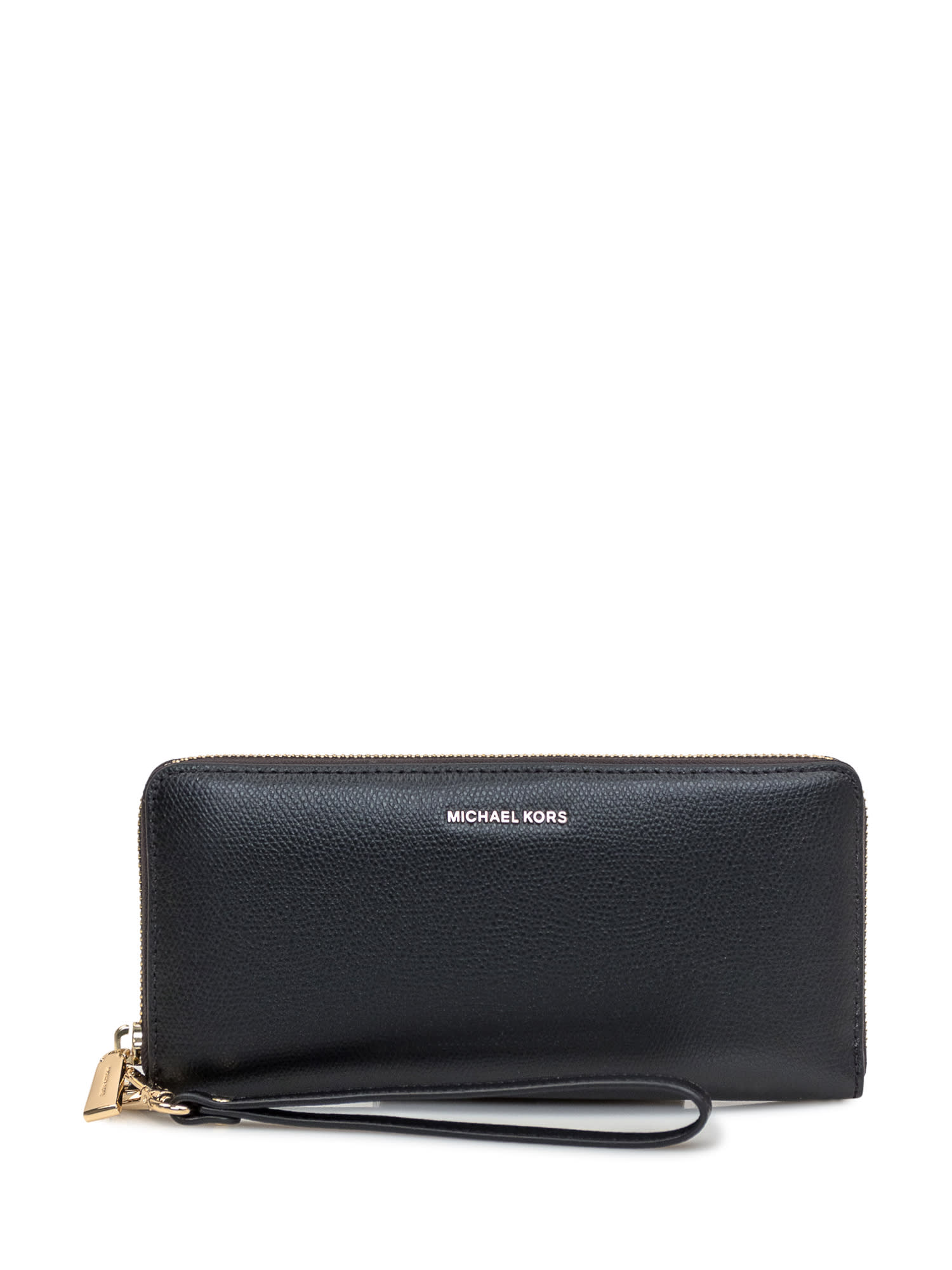 Shop Michael Michael Kors Jetset Travel Continental Wallet In Black