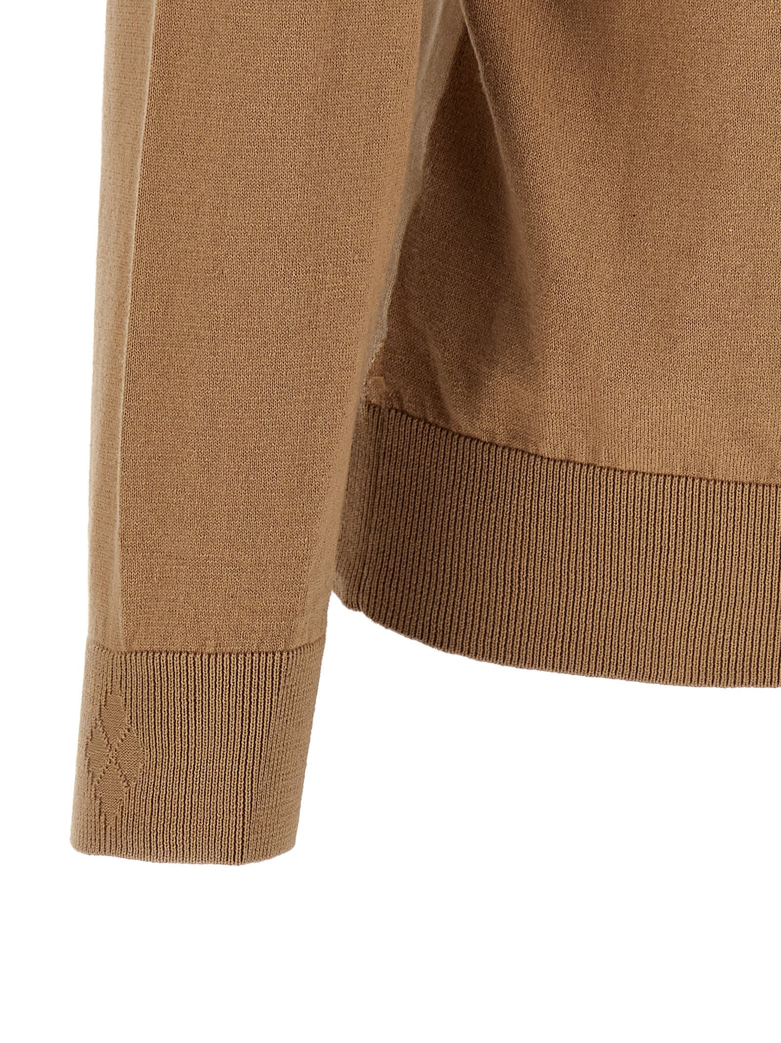 Ballantyne Argyle Sweaters And Cardigans In Beige
