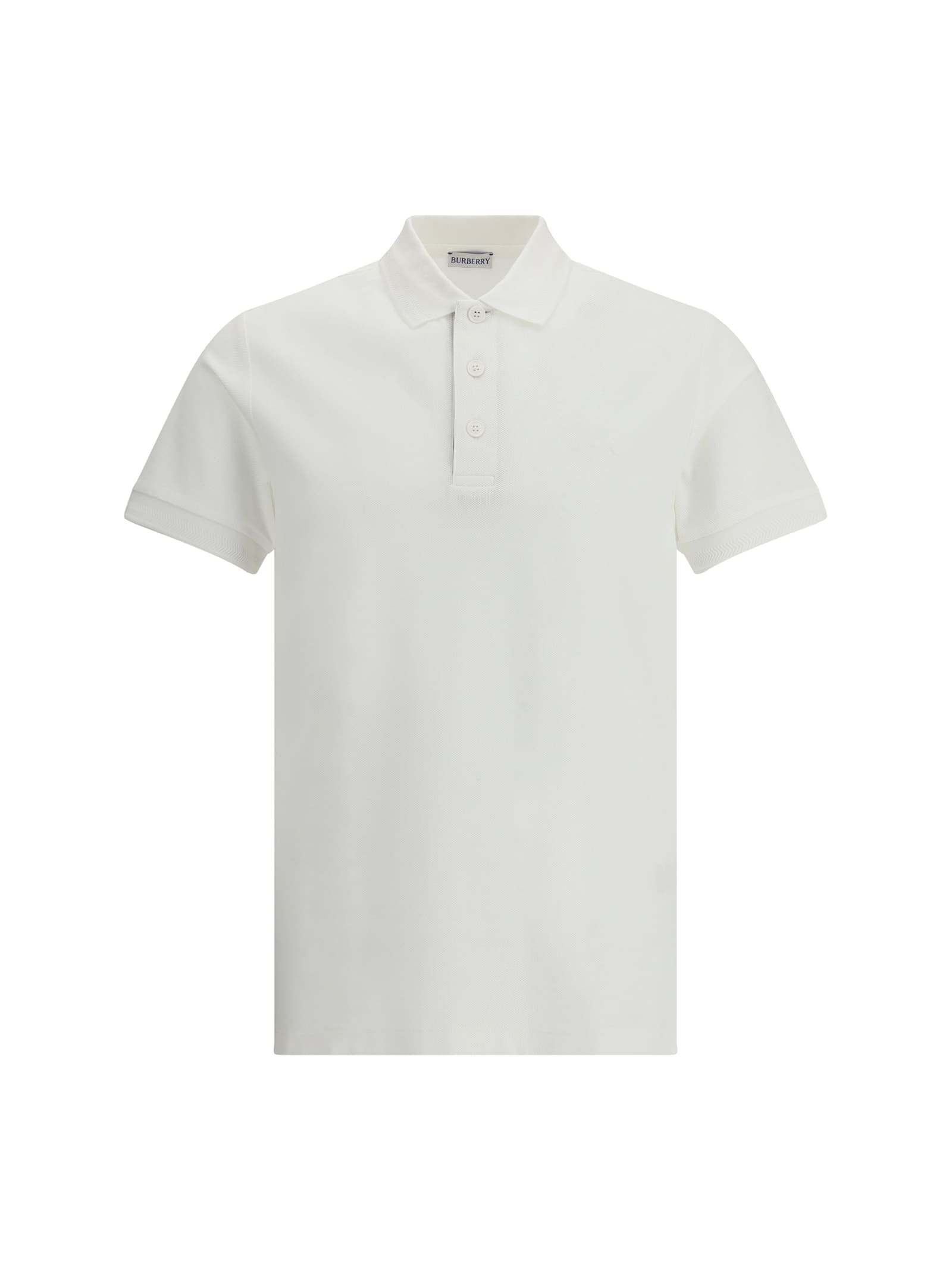 Burberry Chalk Pique Ekd Polo Shirt