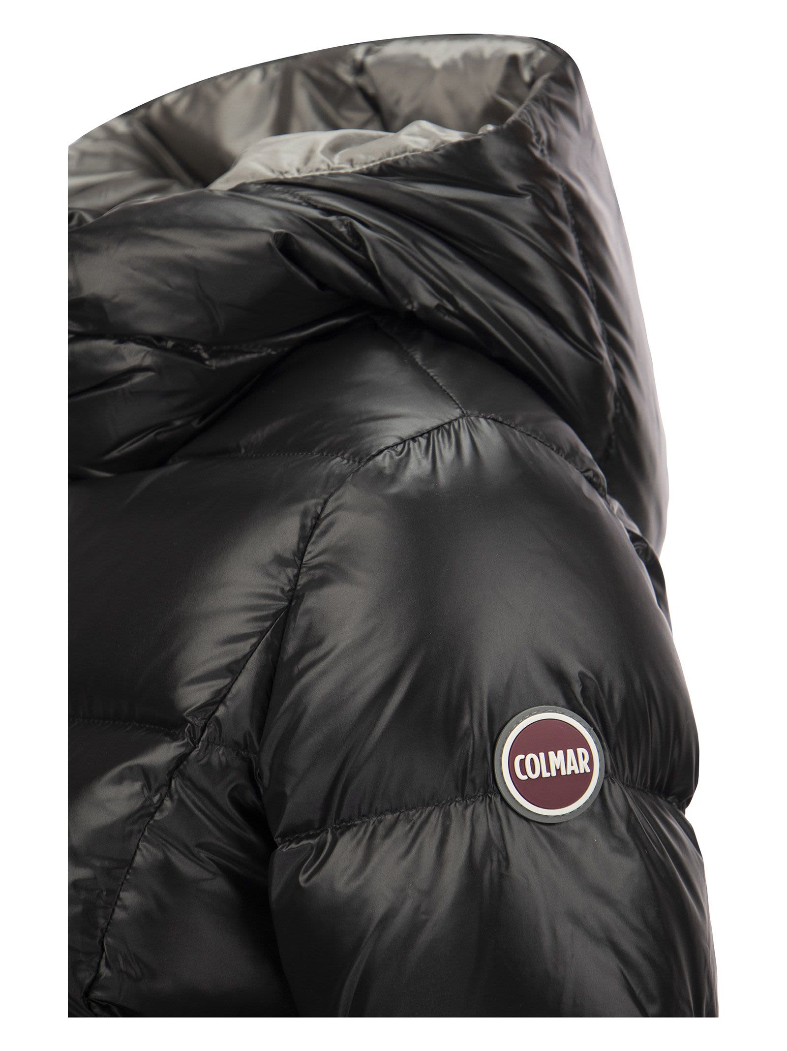 Shop Colmar Friendly - Long Down Jacket In Black