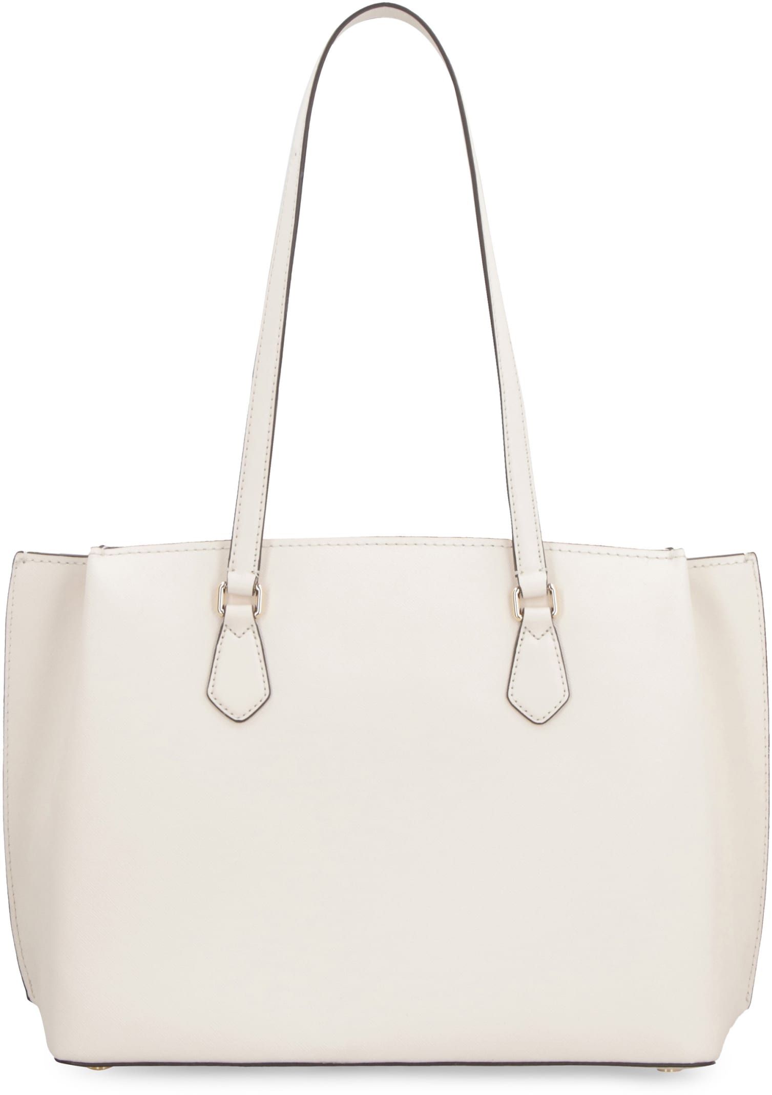 Shop Michael Michael Kors Ruby Leather Tote In Ivory