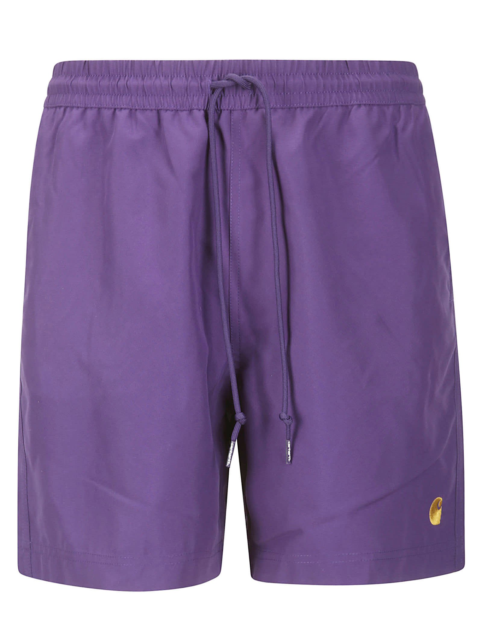 Shop Carhartt Chase Swim Trunk Polyester In Tyrian/gold