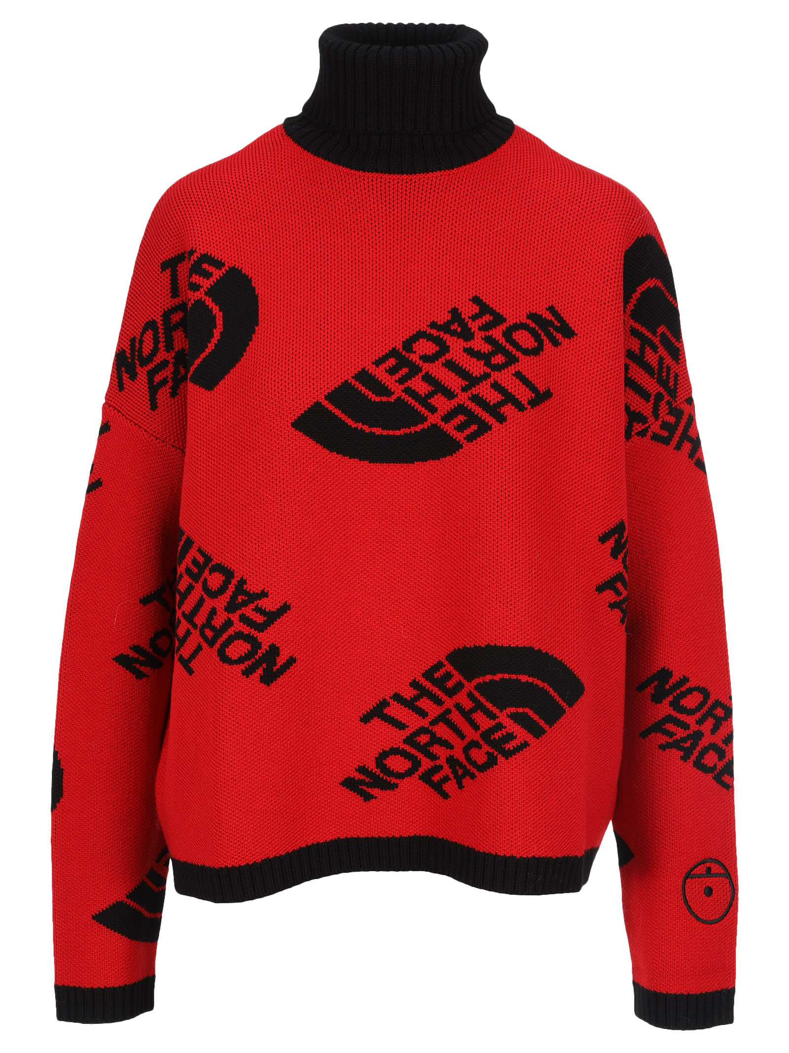 north face red jumper