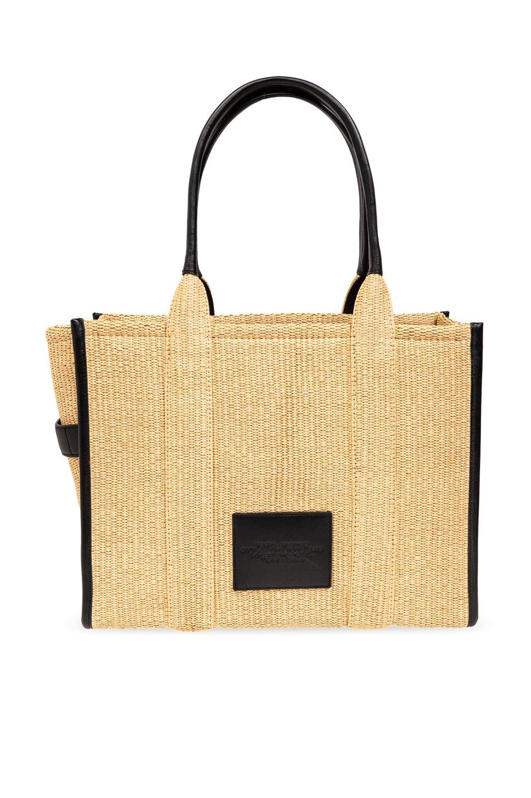 Marc Jacobs The Large Woven Top Handle Bag In Beige