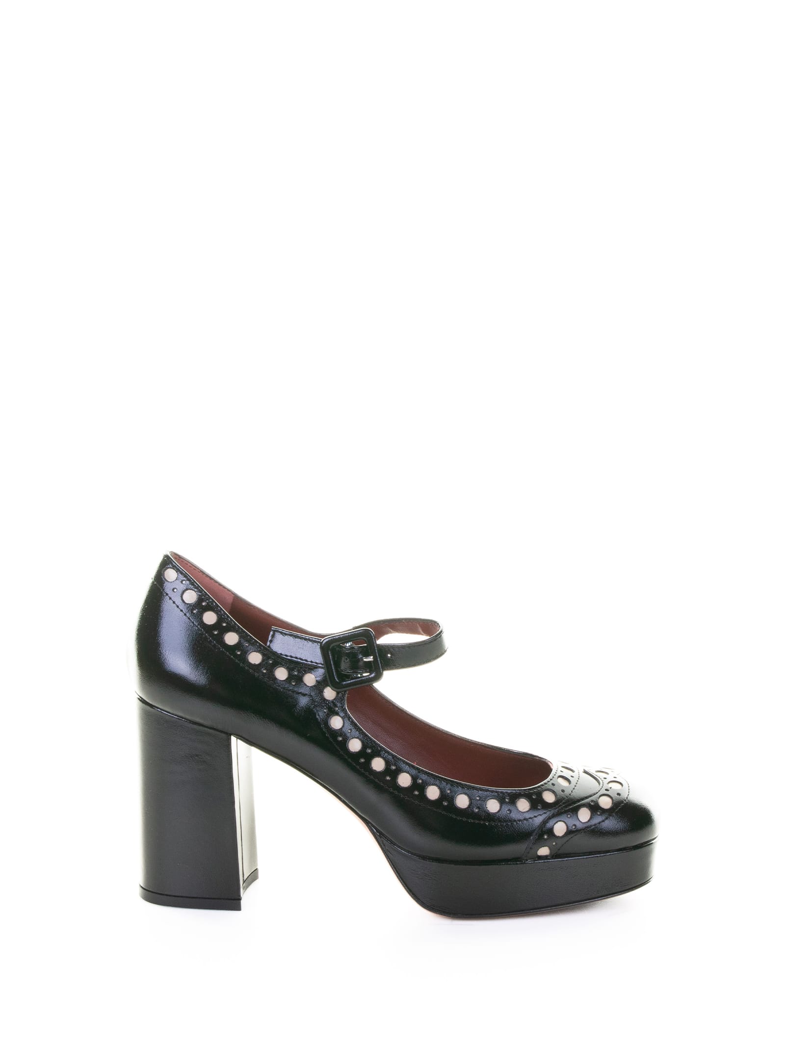 Roberto Festa 80mm Leather Platform Pump In Multi