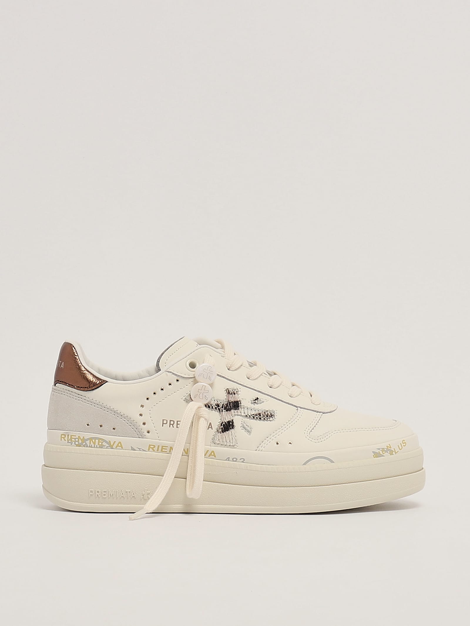 Shop Premiata Micol Sneaker In Burro