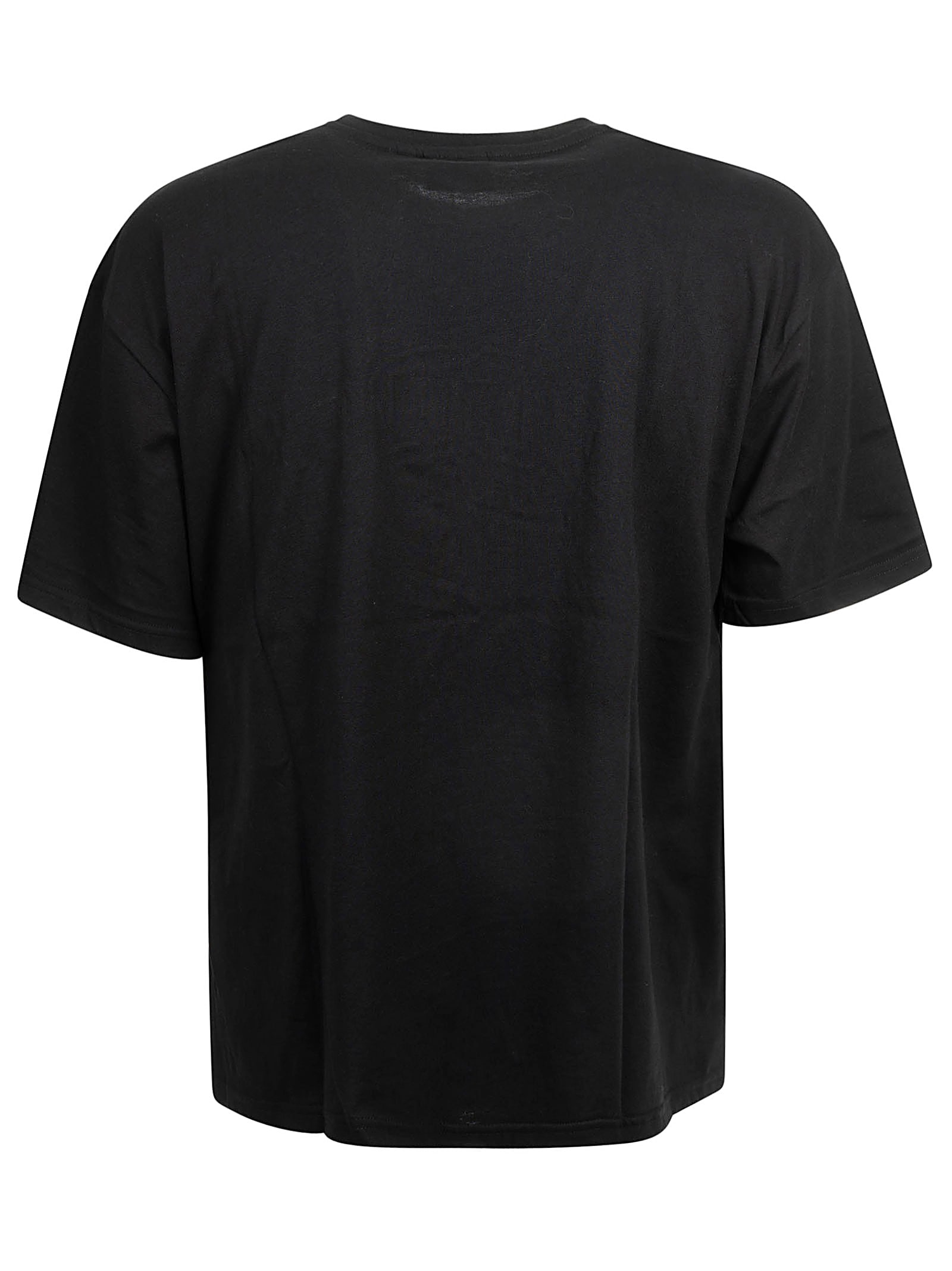 Shop Gcds Longue Logo Oversized T-shirt In Black