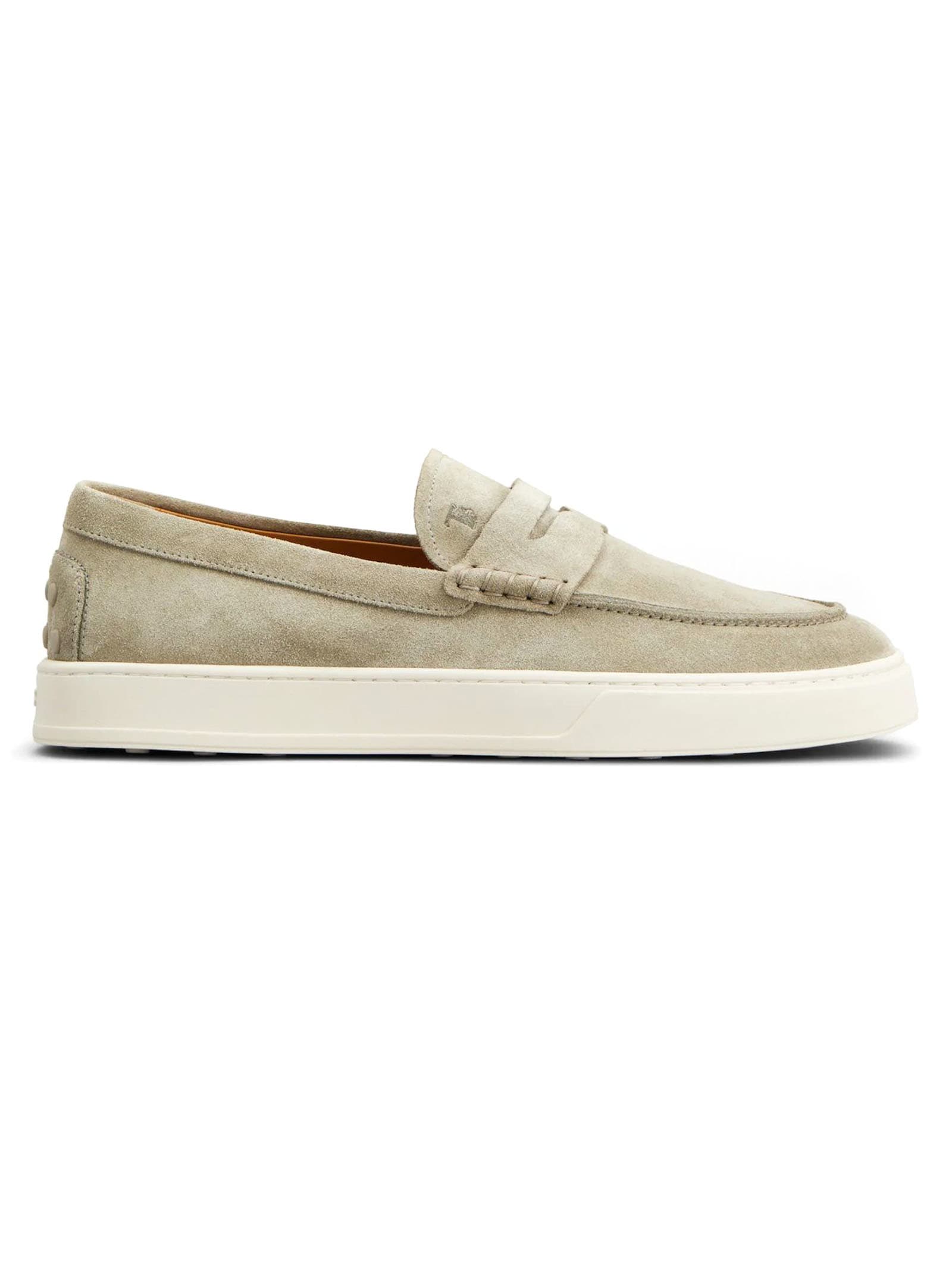 Tod's Loafers In Beige Suede Upper