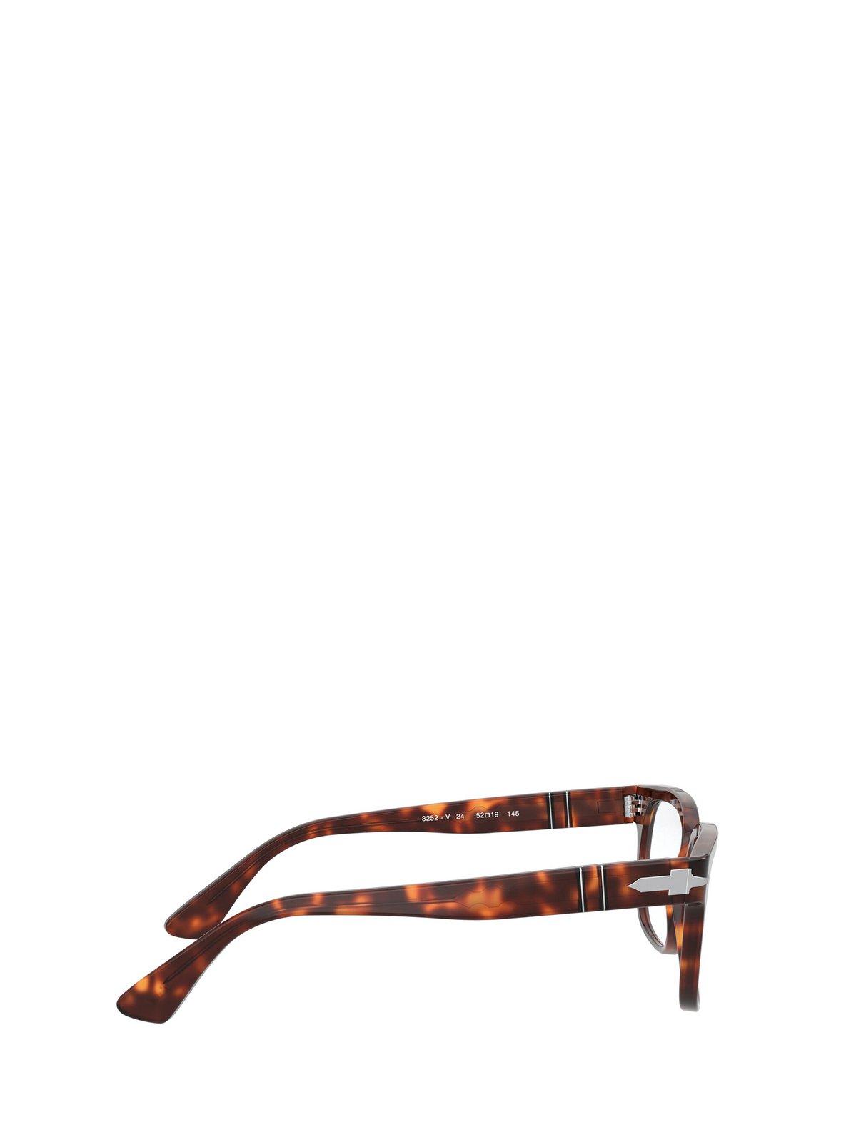 Shop Persol Rectangular Frame Glasses In 24