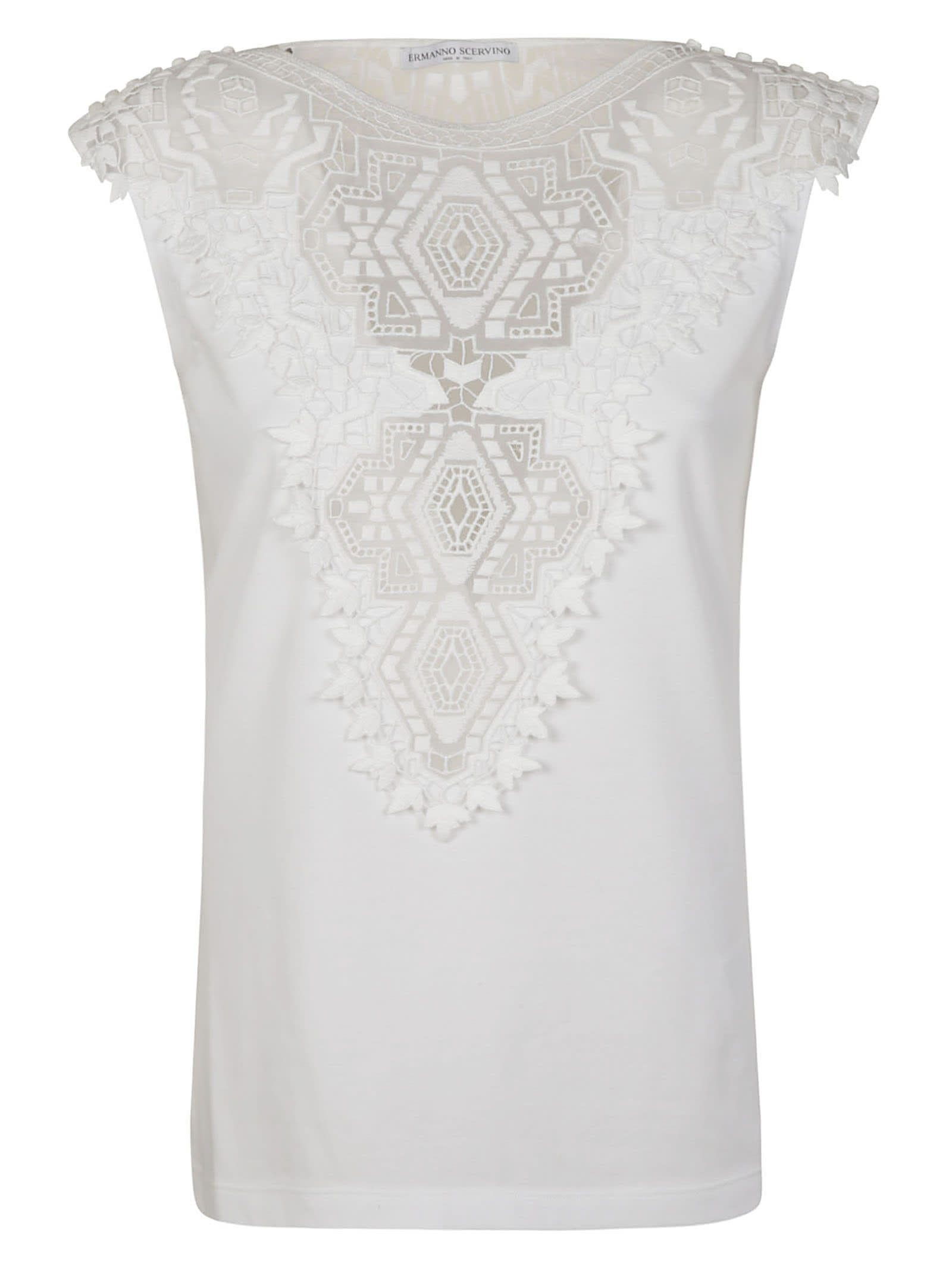 Ermanno Scervino Laced Detail Tank Top